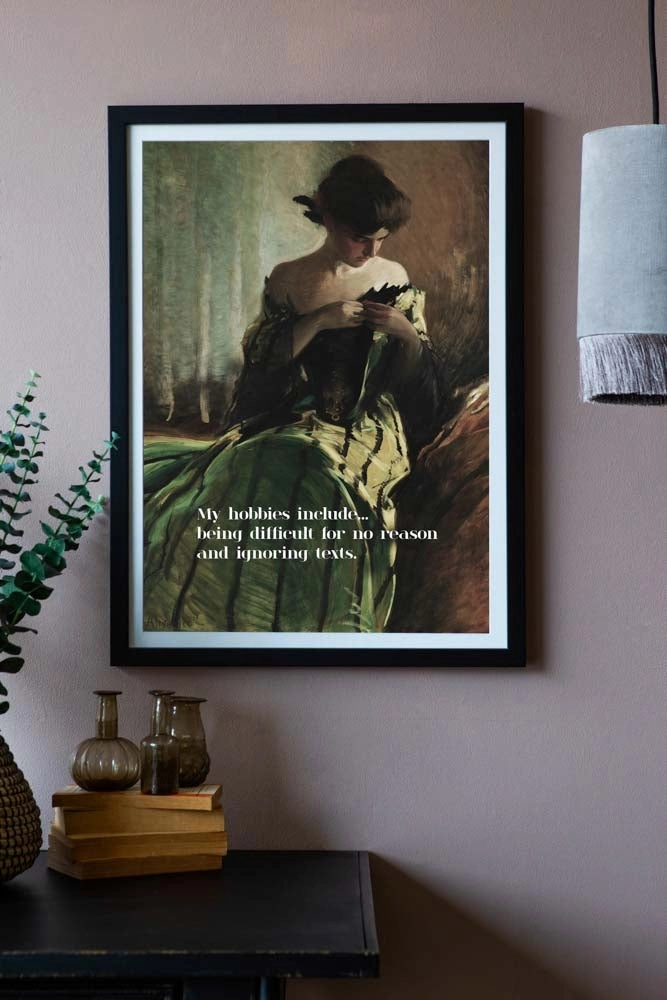 My Hobbies Include... Art Print - Available Framed Or Unframed