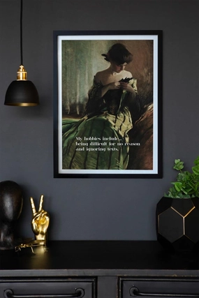 My Hobbies Include... Art Print - Available Framed Or Unframed 