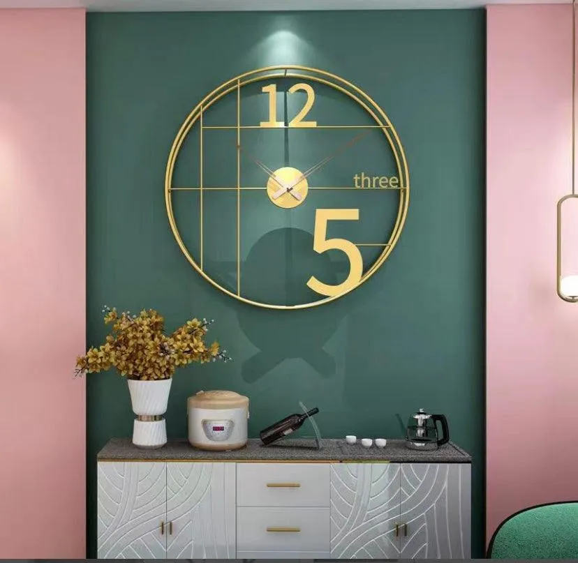 Natural Black Wall clock roman