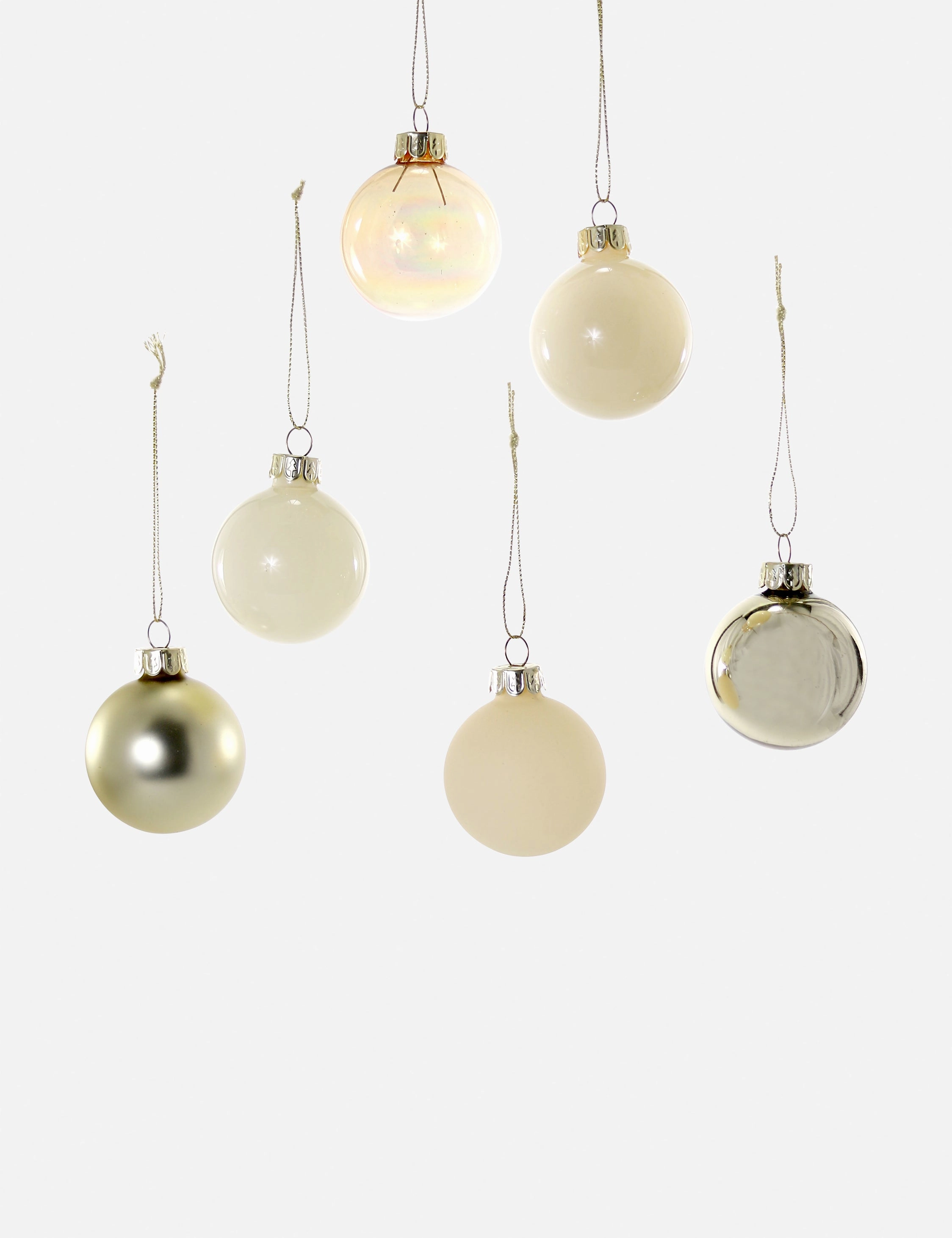 Neutral Bulb Ornaments (Set of 6) by Cody Foster And Co