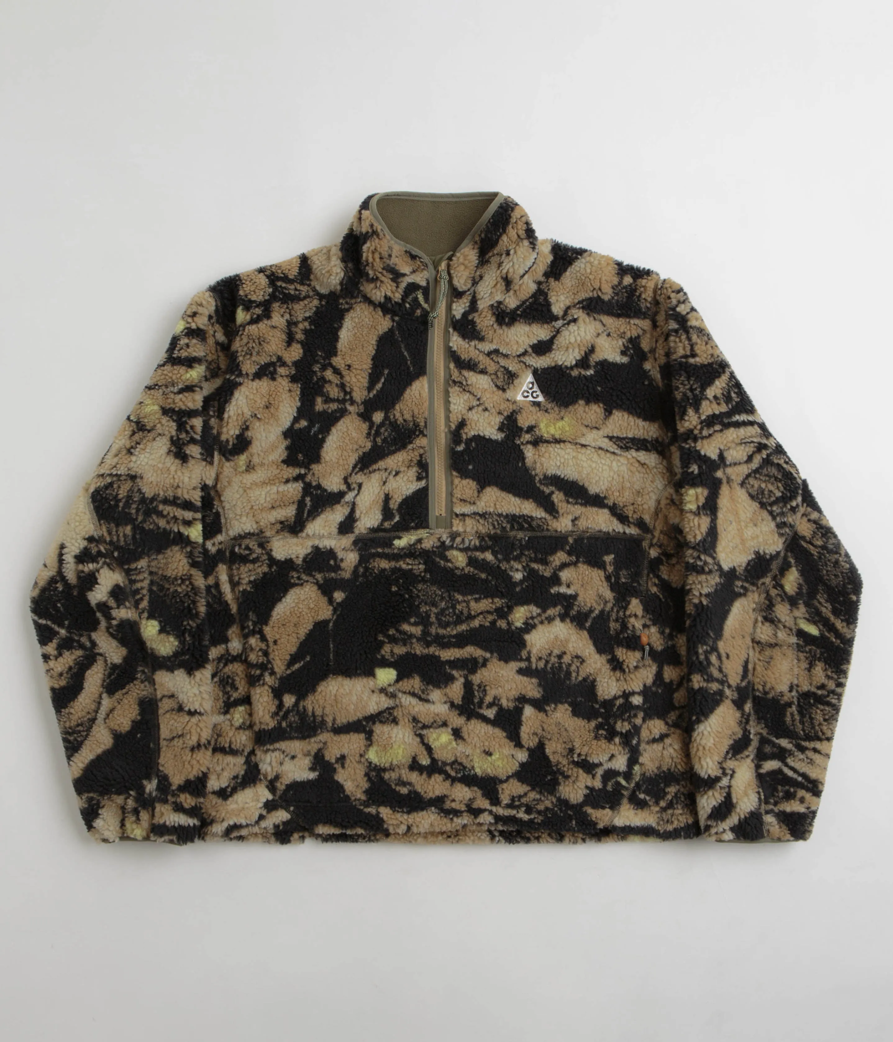 Nike ACG Windproof Half Zip Fleece - Parachute Beige / Summit White Nike ACG Outdoor Clothing