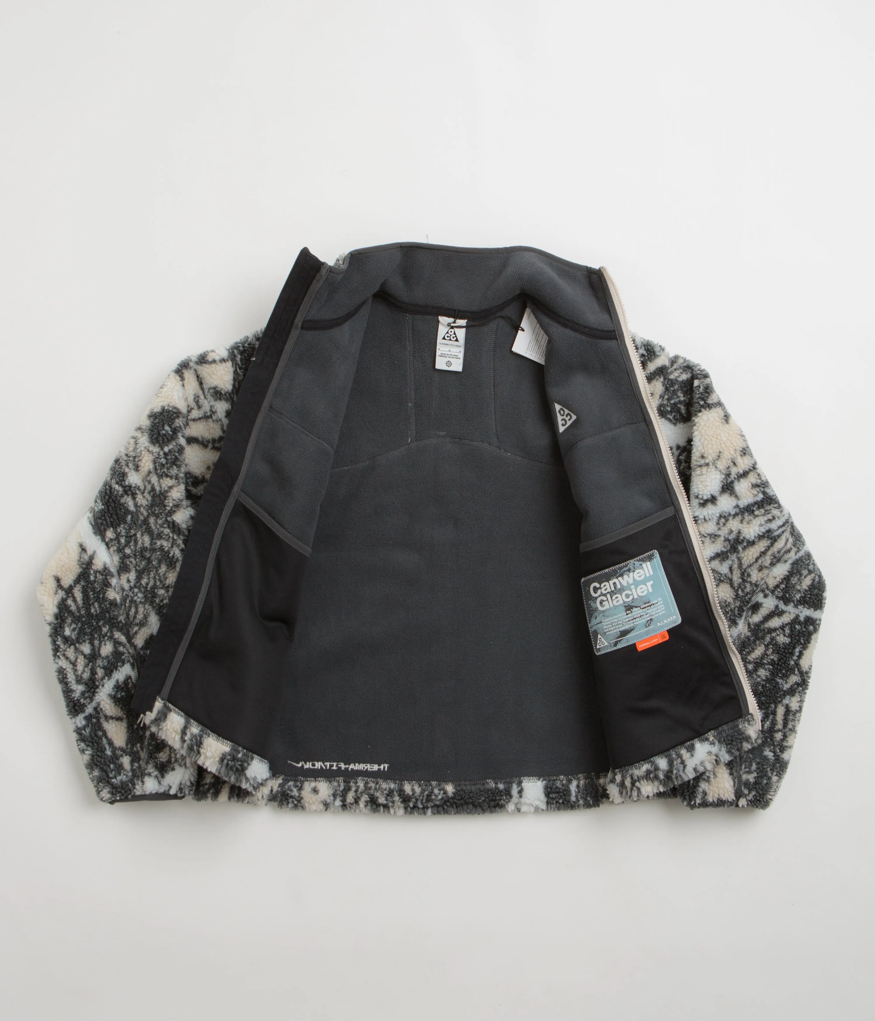 Nike ACG Womens Canwell Glacier Fleece - Light Orewood Brown / Black / Summit White Nike ACG Outdoor Clothing