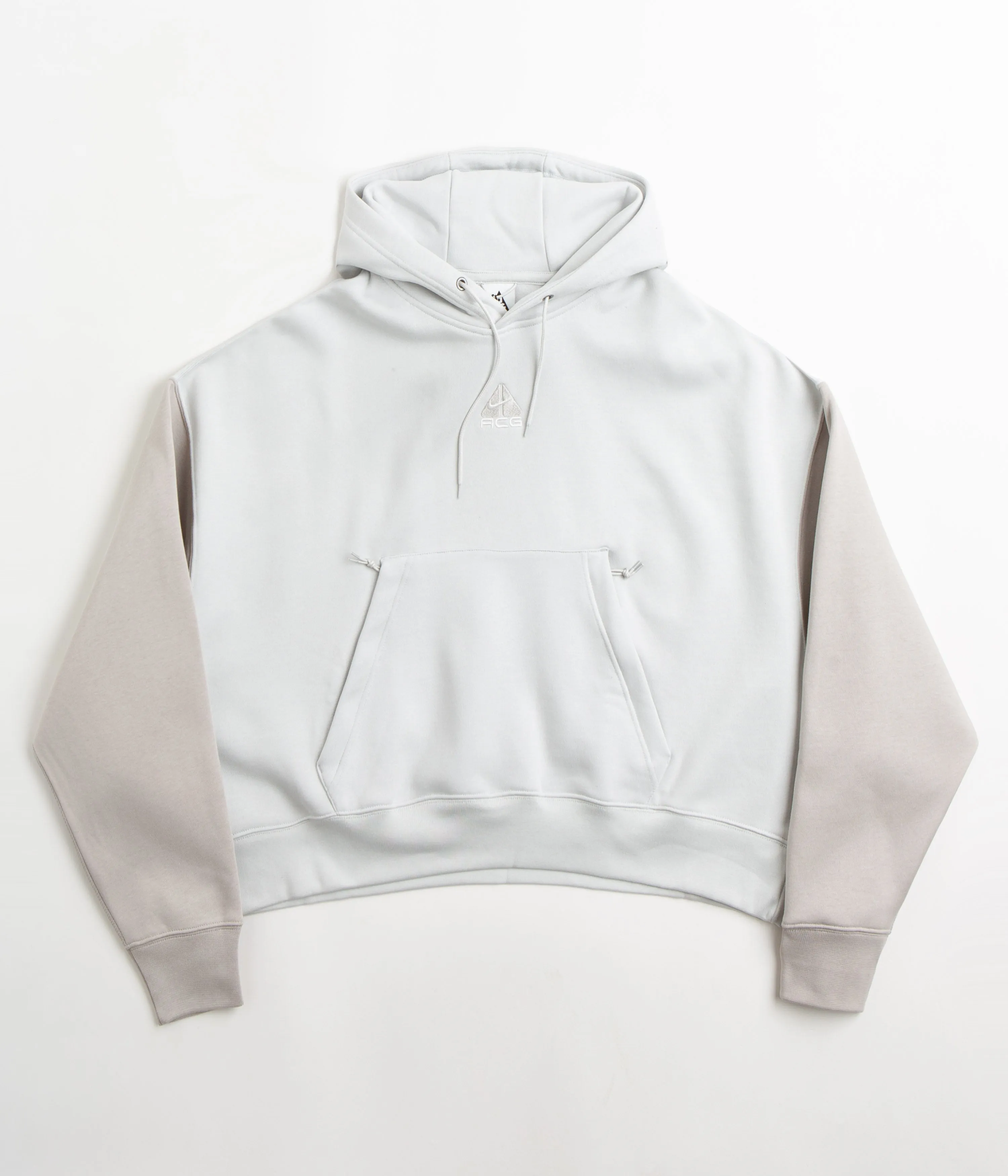 Nike ACG Womens Tuff Knit Hoodie - Photon Dust / Light Iron Ore / Summit White Nike ACG Outdoor Clothing
