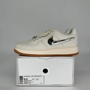 NIKE AIR FORCE 1 LOW TRAVIS SCOTT SAIL SIZE 9.5 AQ4211-101