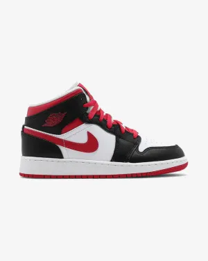 NIKE AIR JORDAN1 MID GS WHITE VERY BERRY -