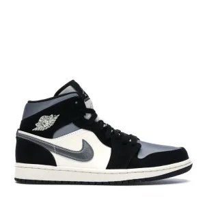 NIKE AIR JORDAN1 MID SE SATIN GREY TOE -
