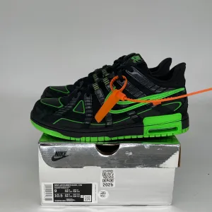 NIKE AIR RUBBER DUNK OFF WHITE GREEN STRIKE SIZE 9 CU6015-001