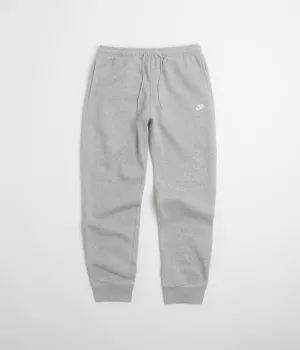 Nike Club Joggers - Dark Grey Heather / Light Smoke Grey / White Nike Sportswears