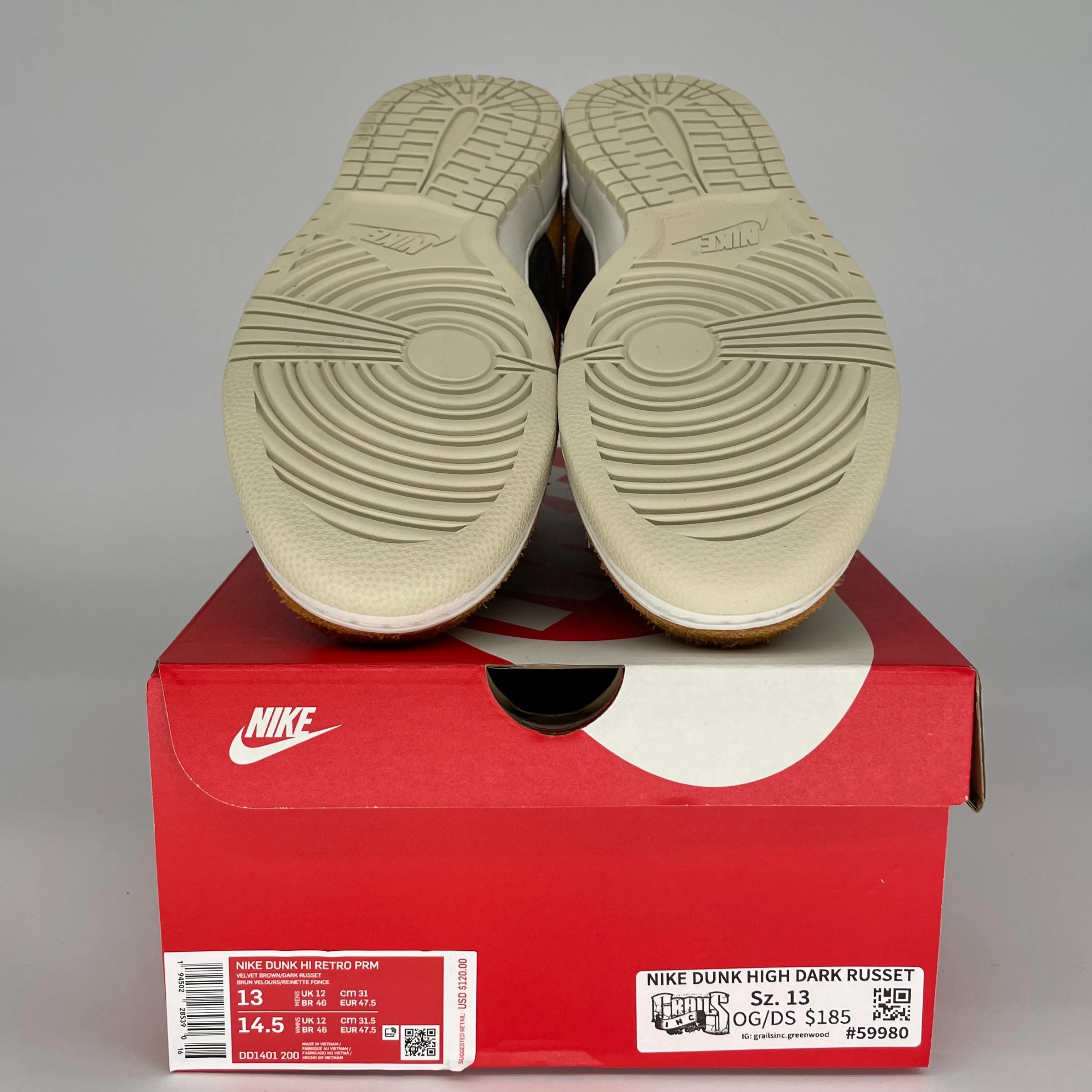 NIKE DUNK HIGH DARK RUSSET SIZE 13 DD1401-200