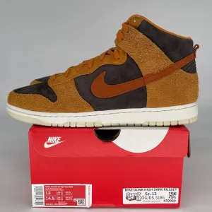 NIKE DUNK HIGH DARK RUSSET SIZE 13 DD1401-200
