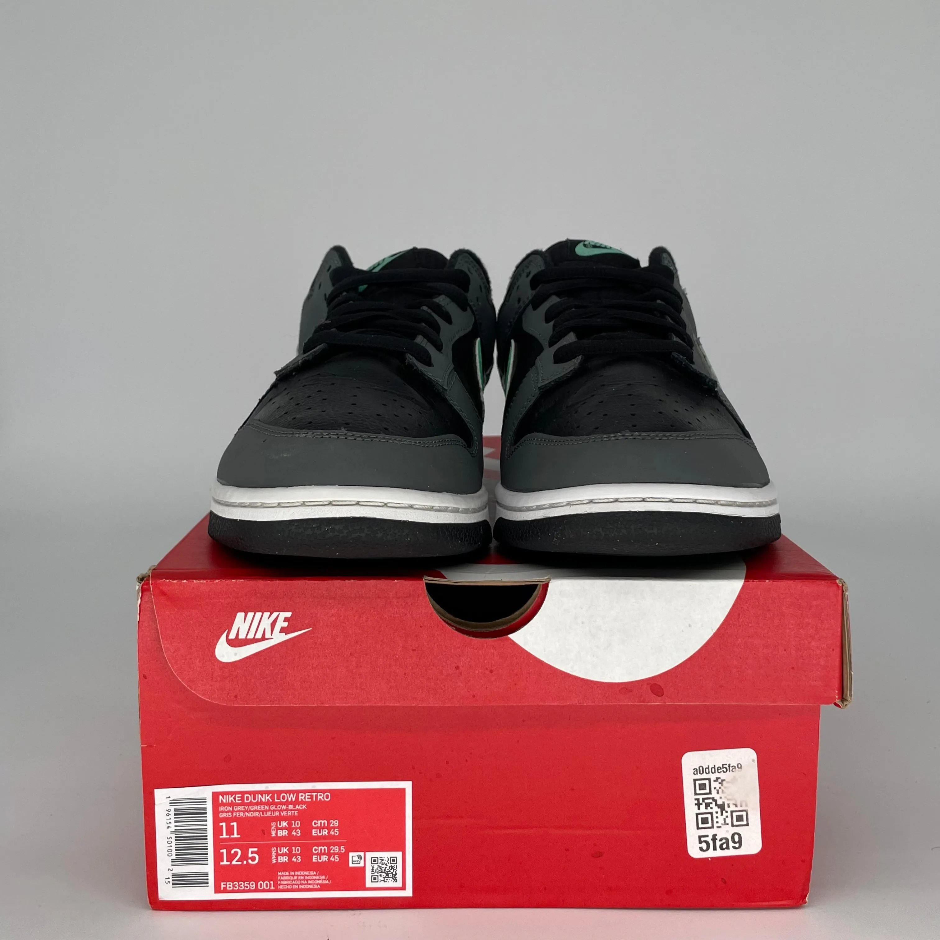 NIKE DUNK LOW GREEN GLOW SIZE 11 FB3359-001