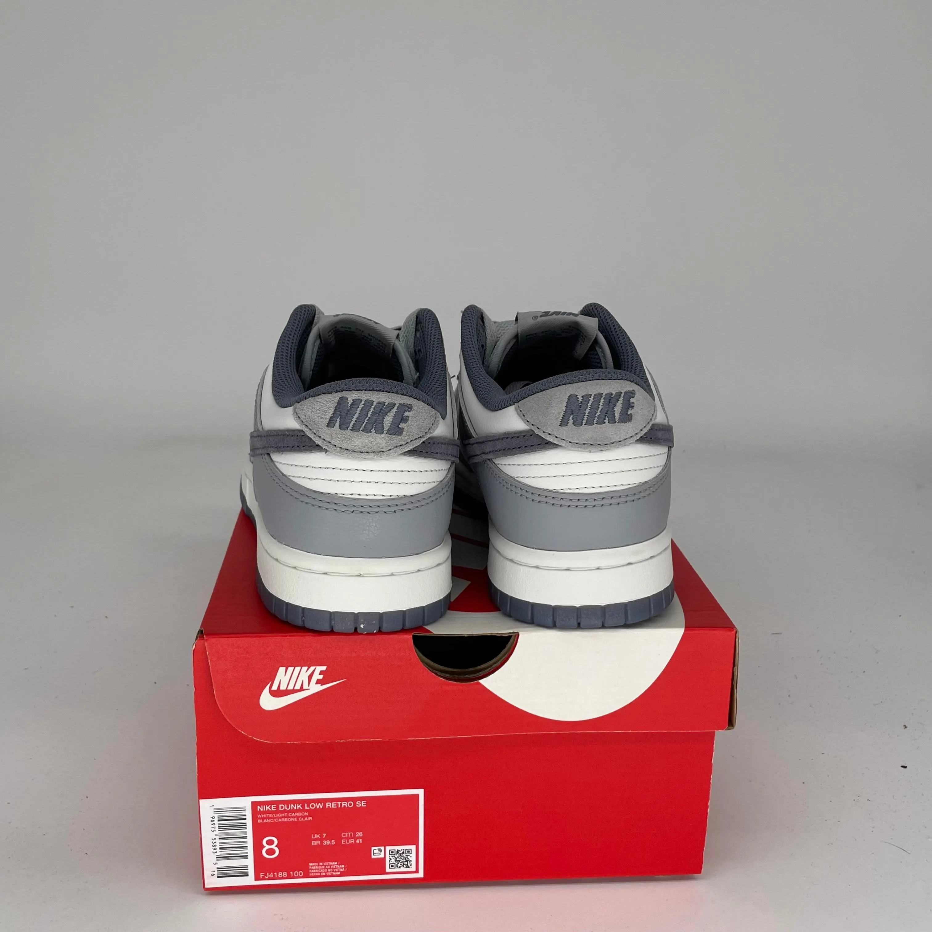 NIKE DUNK LOW LIGHT CARBON SIZE 8 FJ4188-100