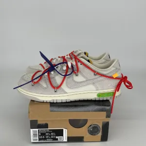 NIKE DUNK LOW OFF WHITE LOT 13 SIZE 9 DJ08950-110
