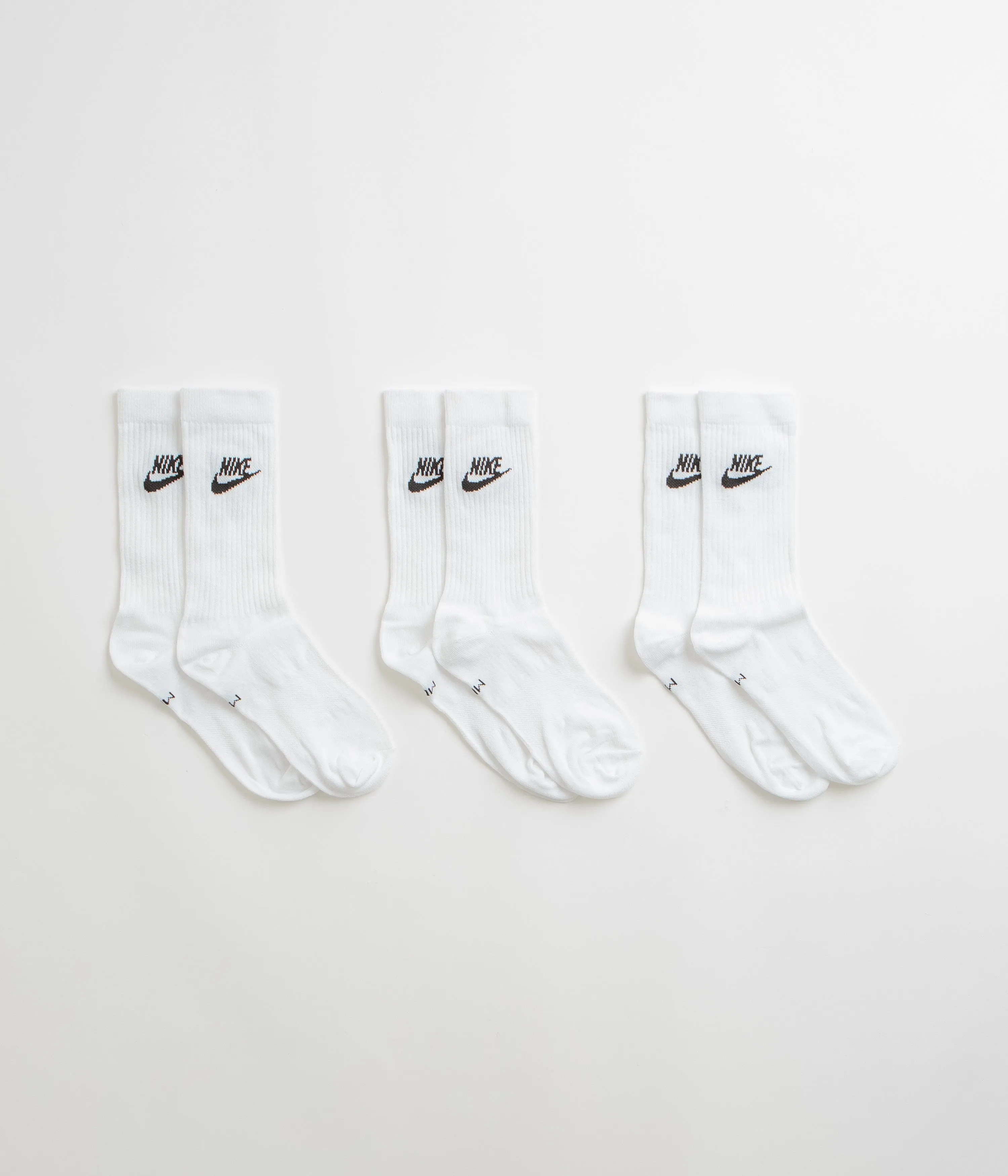 Nike Everyday Essential Crew Socks (3 Pair) - White / Black / Black Nike Sportswears