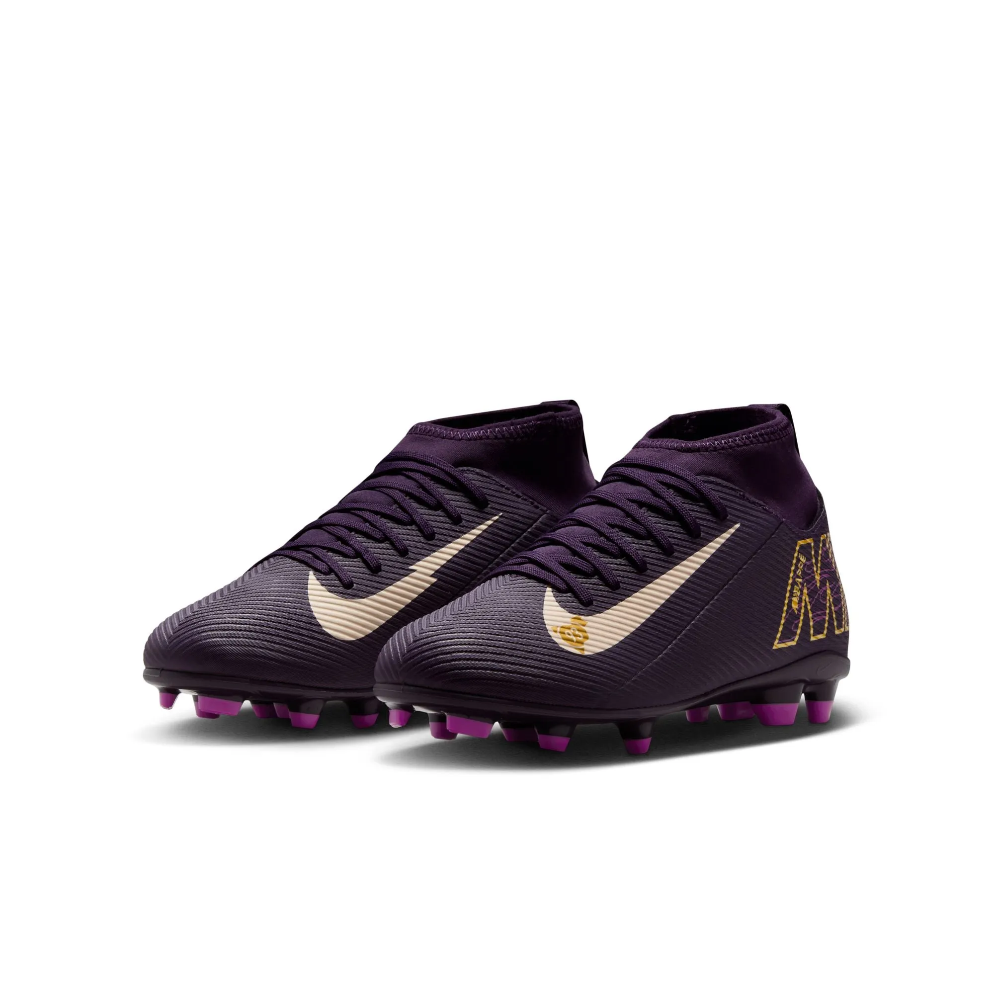 Nike Junior Zoom Superfly 10 Club KM FG Firm Ground Shoes - Grand Purple /Pale Ivory