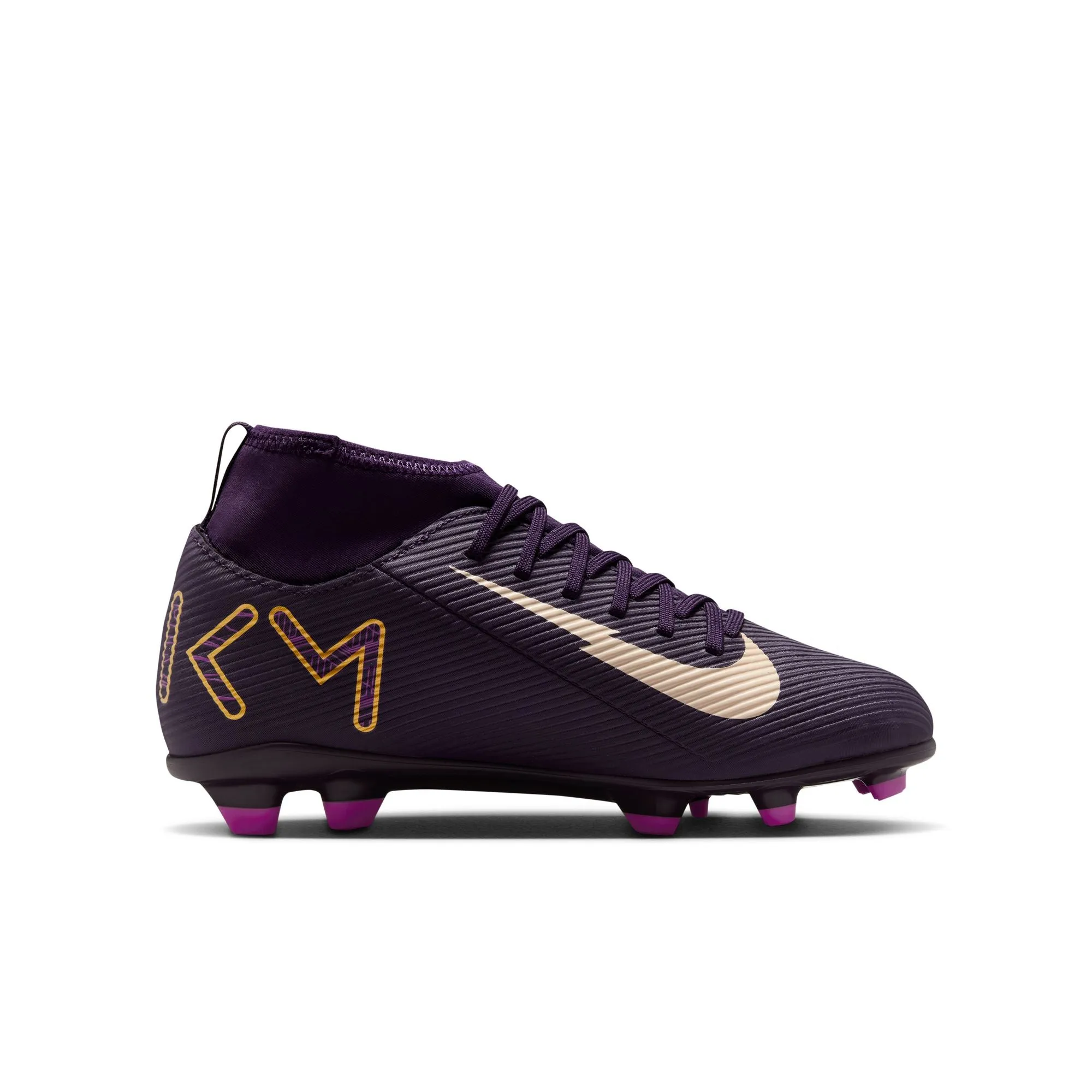 Nike Junior Zoom Superfly 10 Club KM FG Firm Ground Shoes - Grand Purple /Pale Ivory