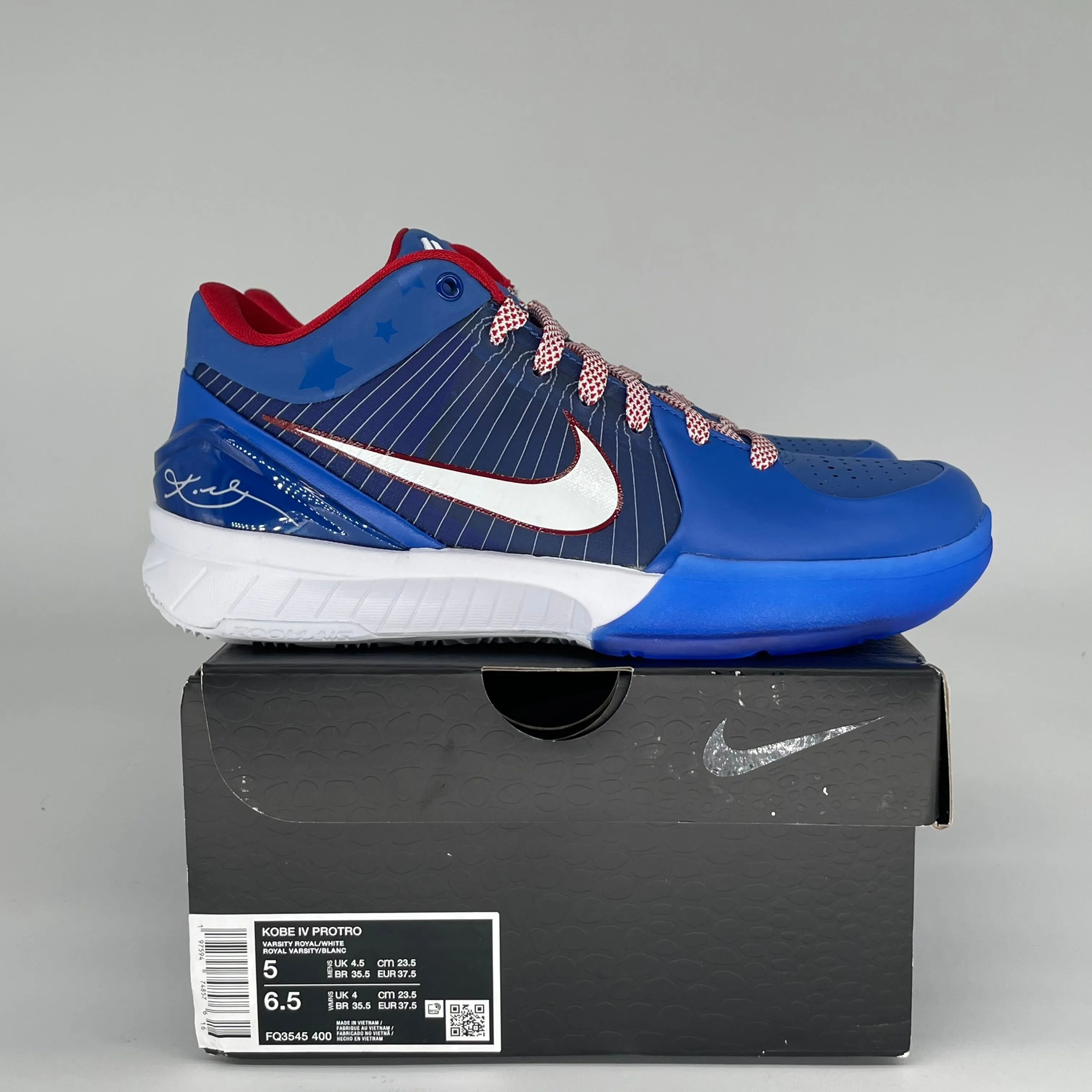 NIKE KOBE 4 PROTRO PHILLY SIZE 5 FQ3545-400