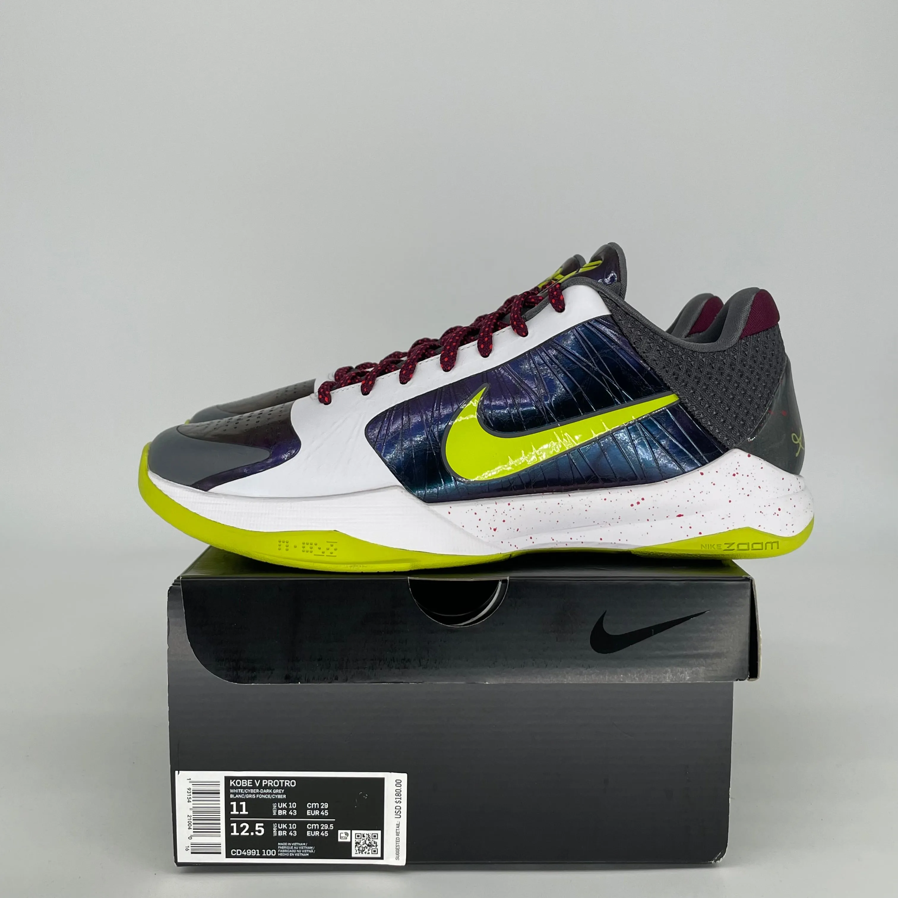 NIKE KOBE 5 PROTRO CHAOS SIZE 11 CD4991-100
