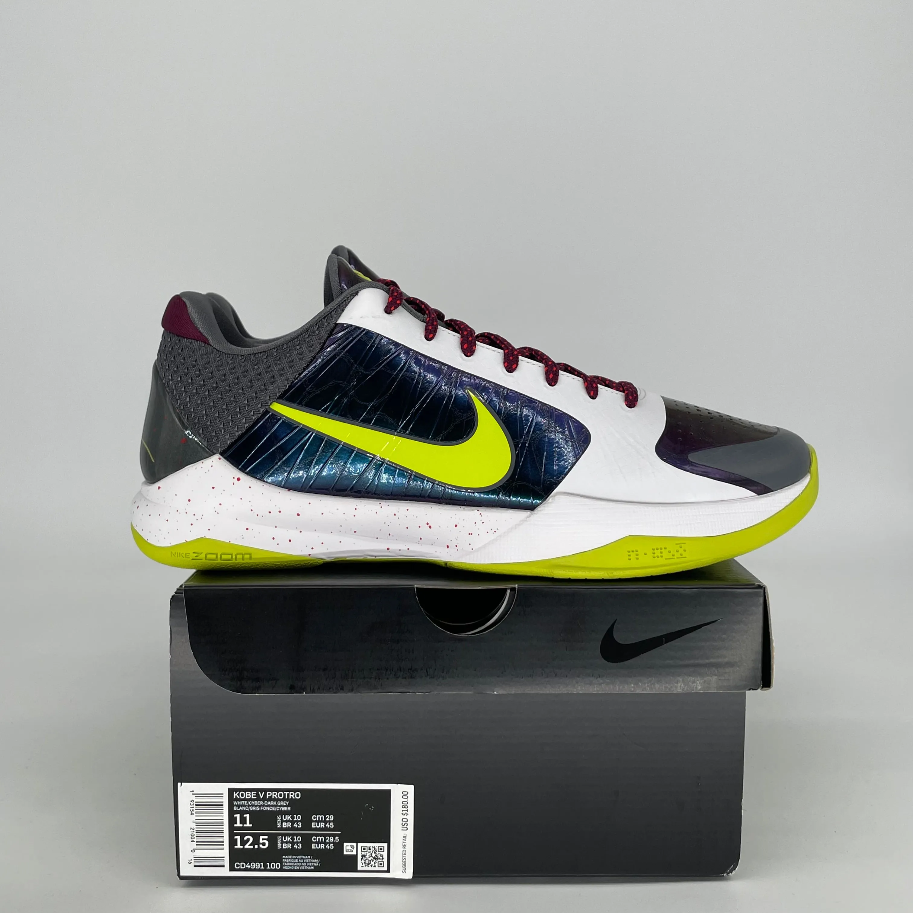 NIKE KOBE 5 PROTRO CHAOS SIZE 11 CD4991-100