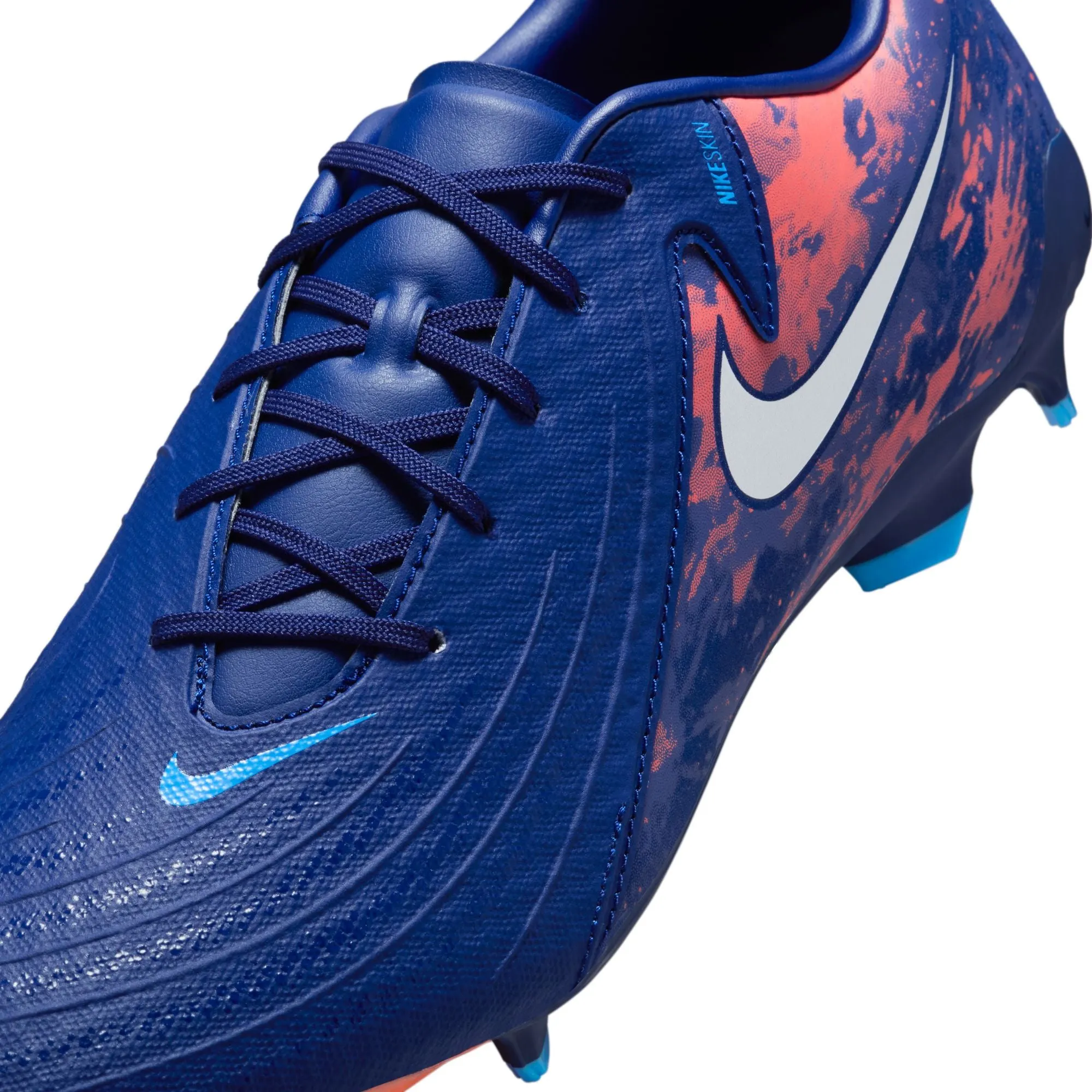 Nike Phantom GX Academy FG Firm Ground Soccer Shoes - Blue Void/ Chrome