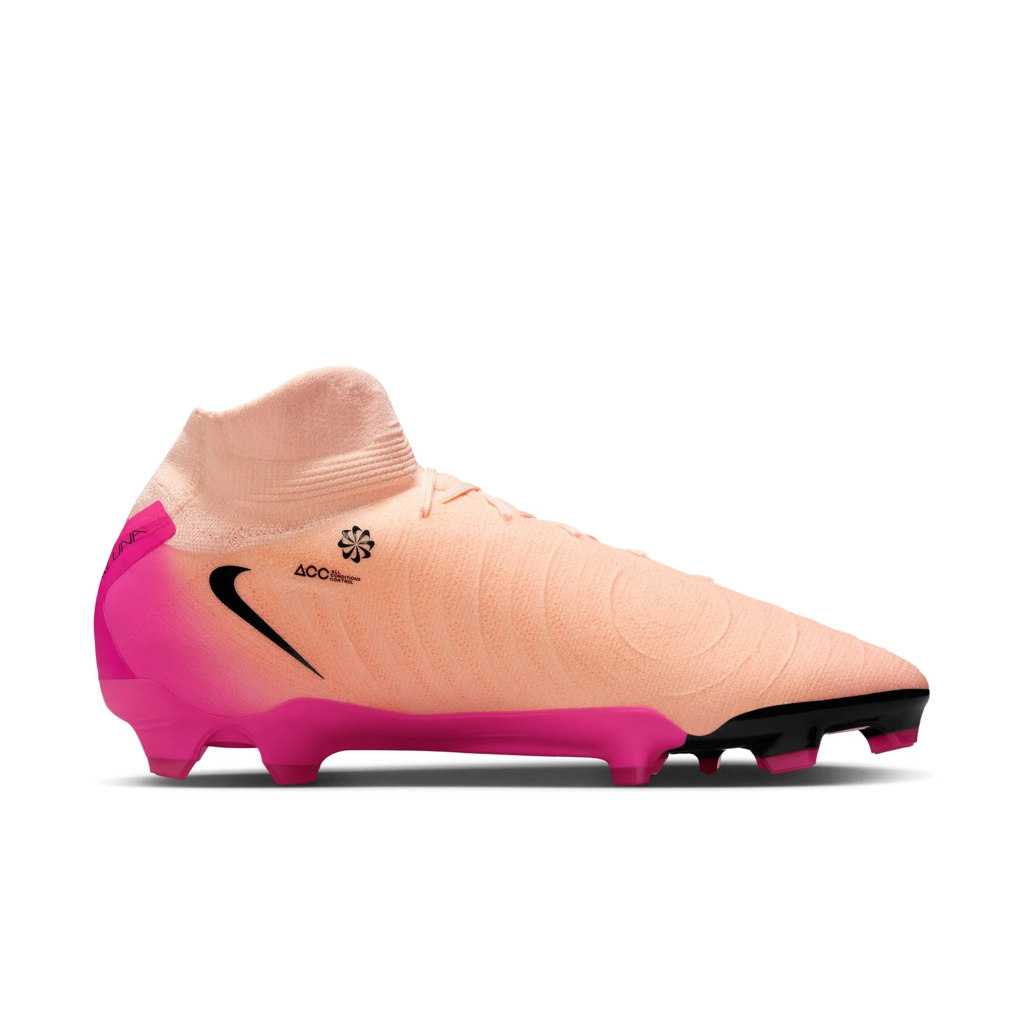 Nike Phantom Luna II Pro FG Firm Ground Soccer Shoes - Crimson Tint/ Black-Pink/ Tint