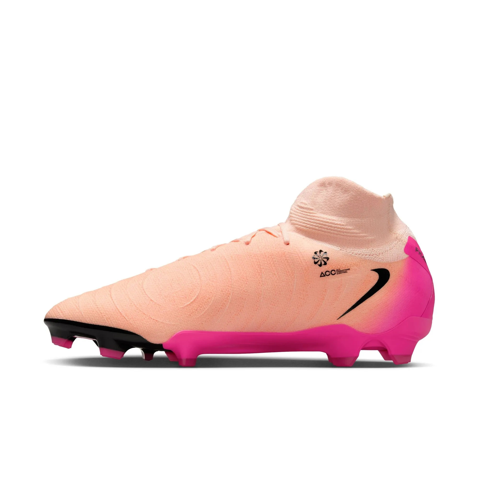 Nike Phantom Luna II Pro FG Firm Ground Soccer Shoes - Crimson Tint/ Black-Pink/ Tint
