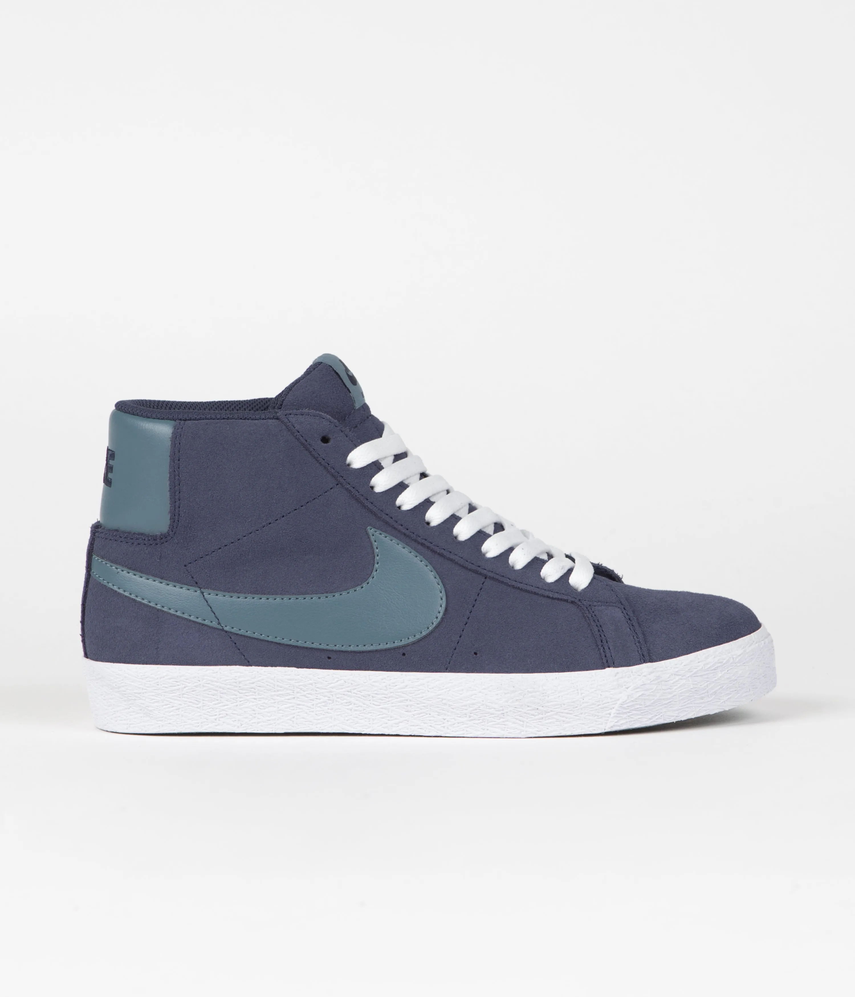 Nike SB Blazer Mid Shoes - Midnight Navy / Noise Aqua - Midnight Navy Nike SB Clothing
