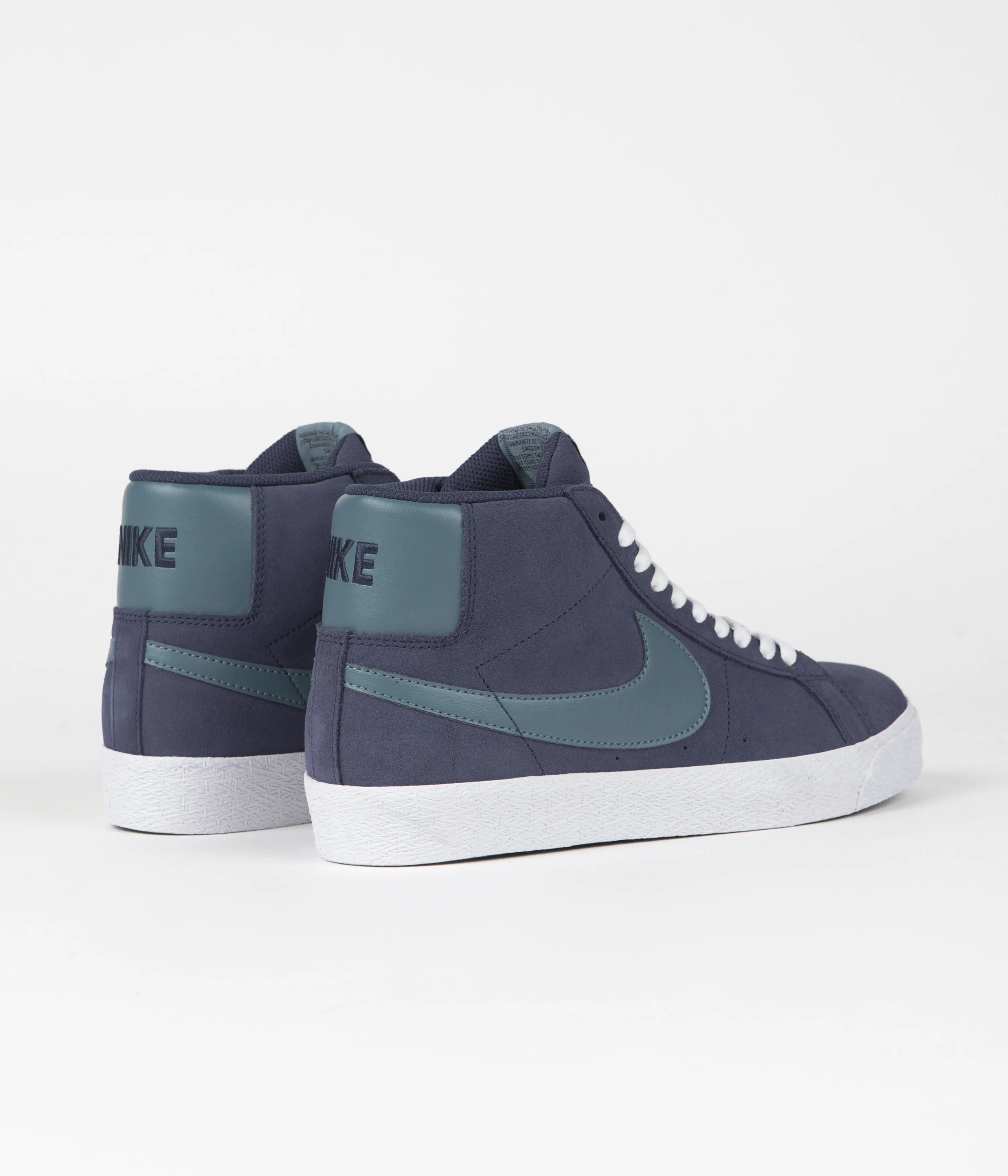 Nike SB Blazer Mid Shoes - Midnight Navy / Noise Aqua - Midnight Navy Nike SB Clothing