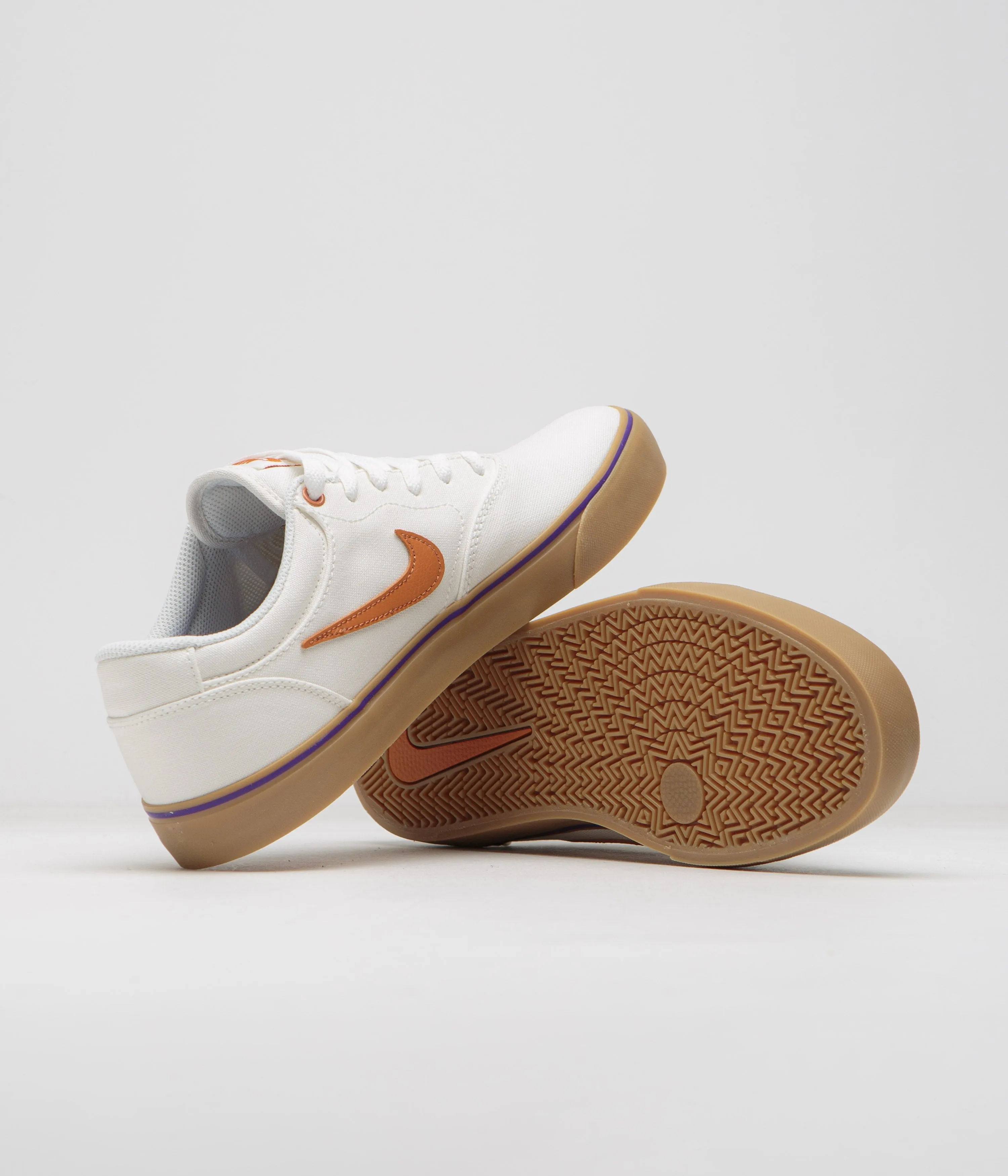 Nike SB Chron 2 Canvas Shoes - Summit White / Monarch - Summit White Nike SB Clothing