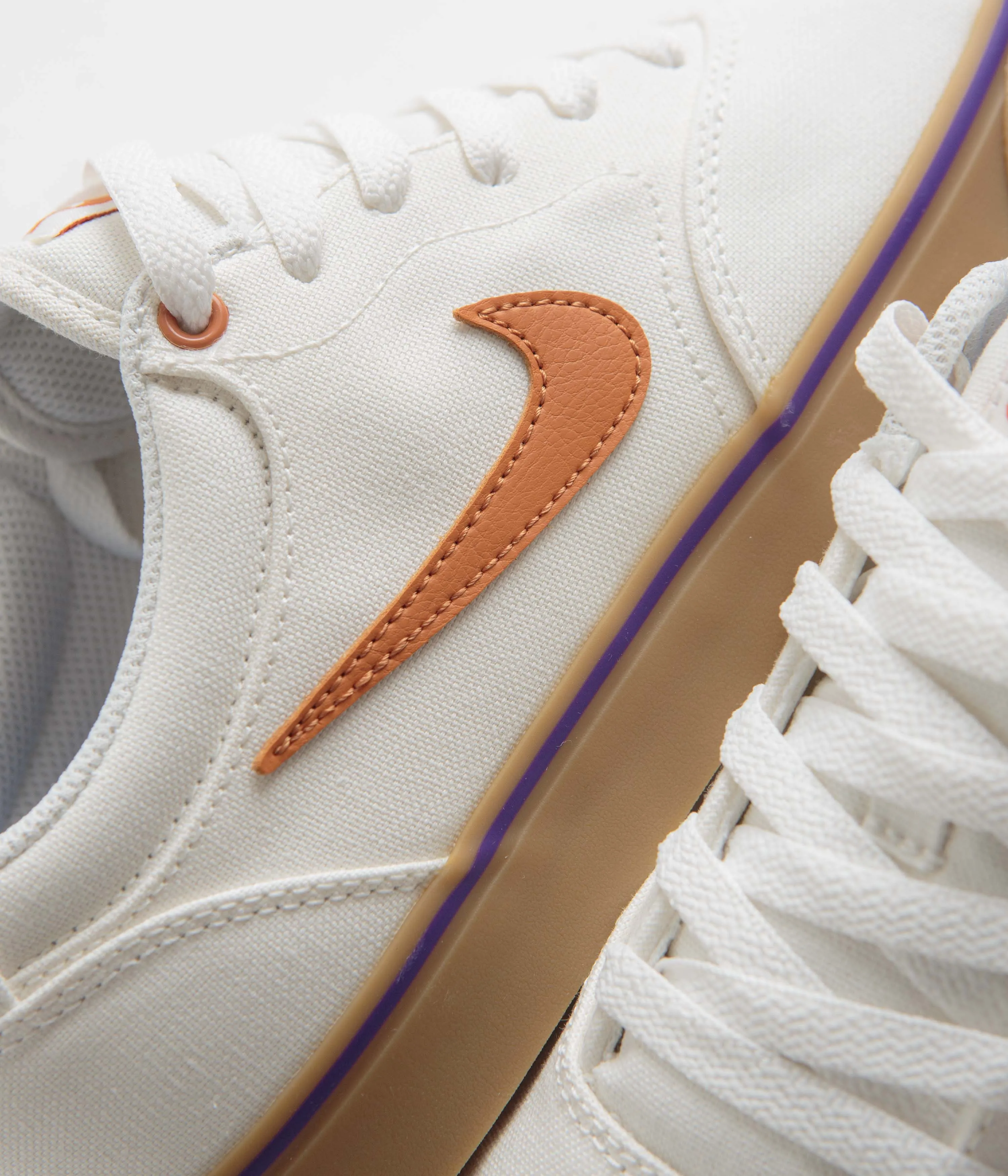 Nike SB Chron 2 Canvas Shoes - Summit White / Monarch - Summit White Nike SB Clothing