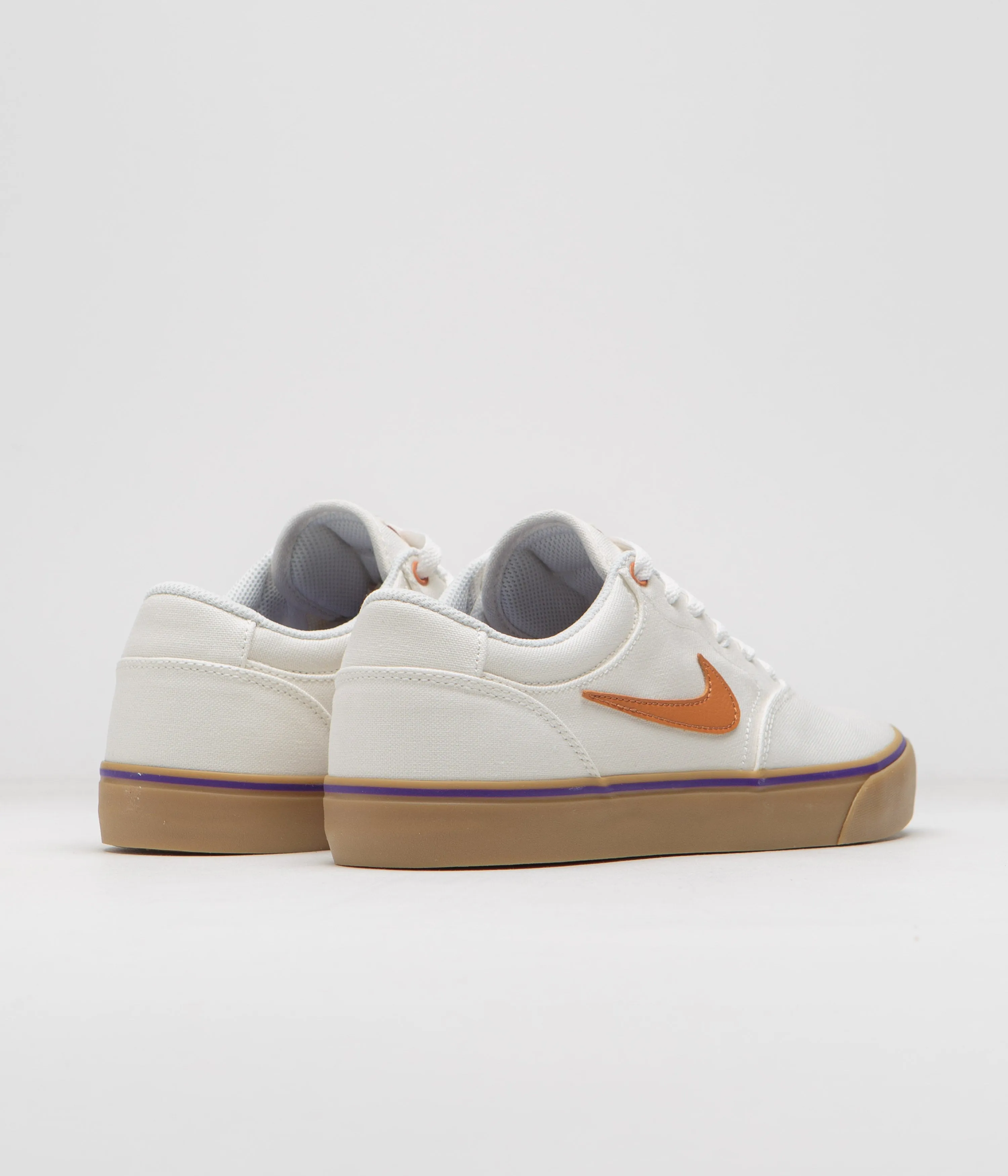 Nike SB Chron 2 Canvas Shoes - Summit White / Monarch - Summit White Nike SB Clothing