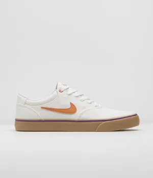 Nike SB Chron 2 Canvas Shoes - Summit White / Monarch - Summit White Nike SB Clothing