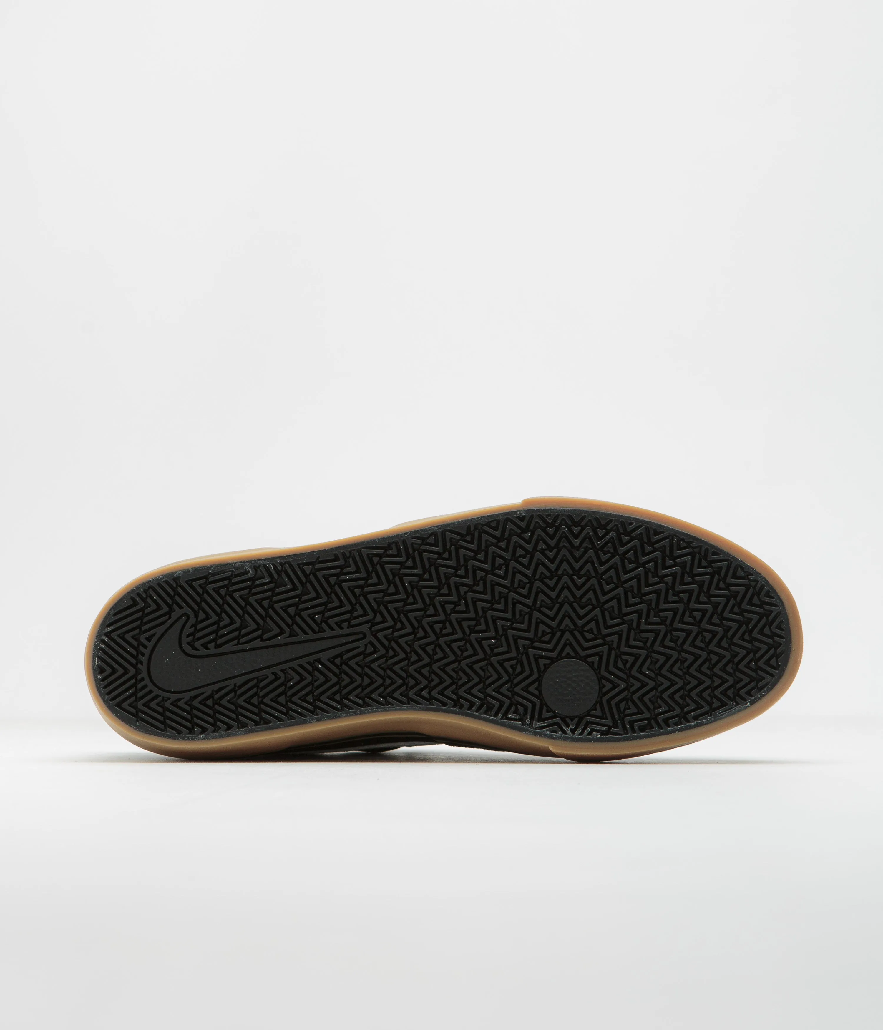 Nike SB Chron 2 Shoes - Black / White - Black - Gum Light Brown Nike SB Clothing