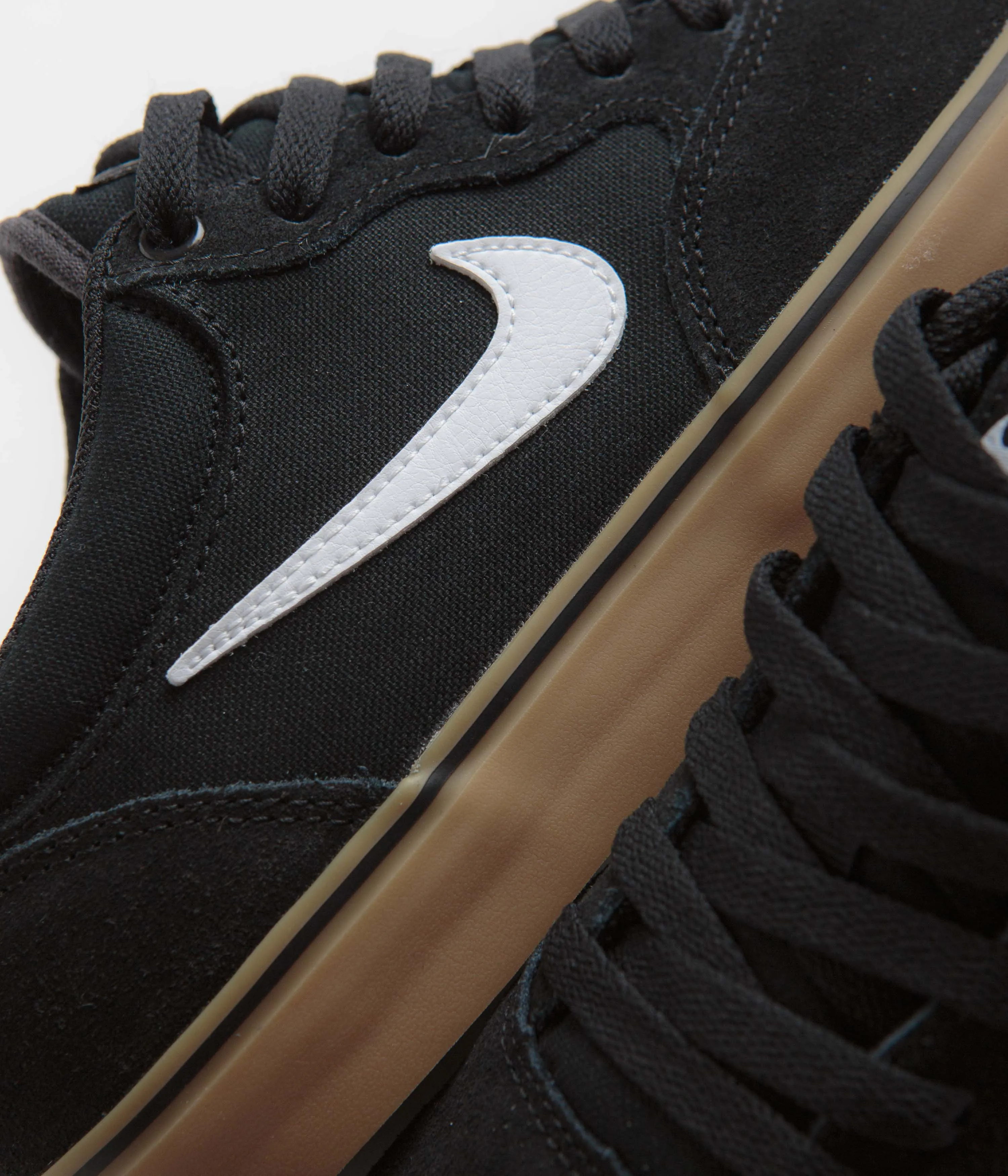 Nike SB Chron 2 Shoes - Black / White - Black - Gum Light Brown Nike SB Clothing