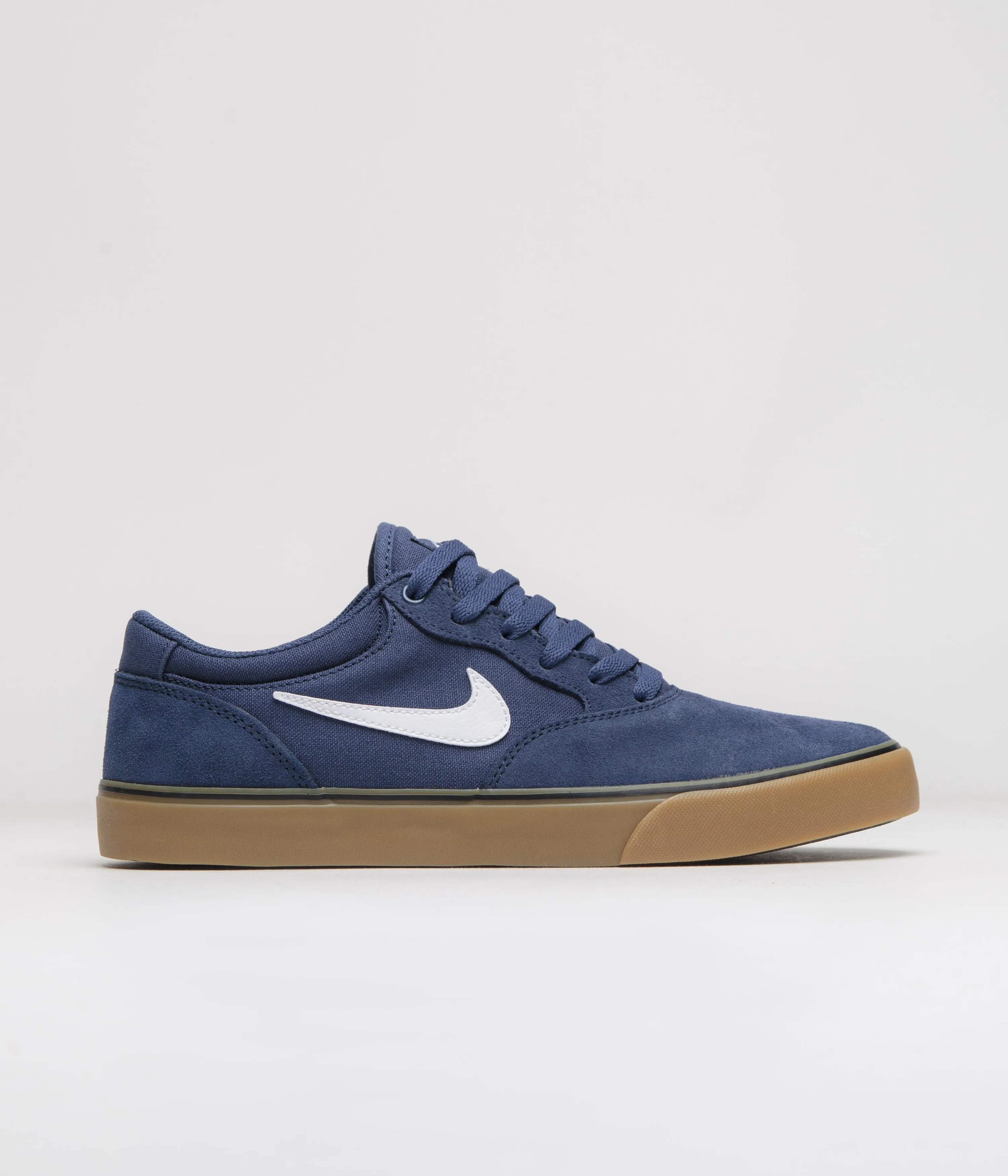 Nike SB Chron 2 Shoes - Navy / White - Navy - Gum Light Brown Nike SB Clothing