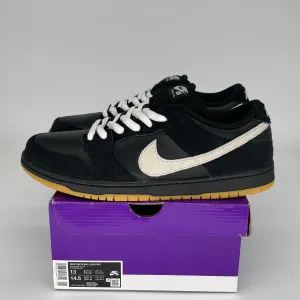 NIKE SB DUNK LOW BLACK WHITE GUM SIZE 13 HF3704-003