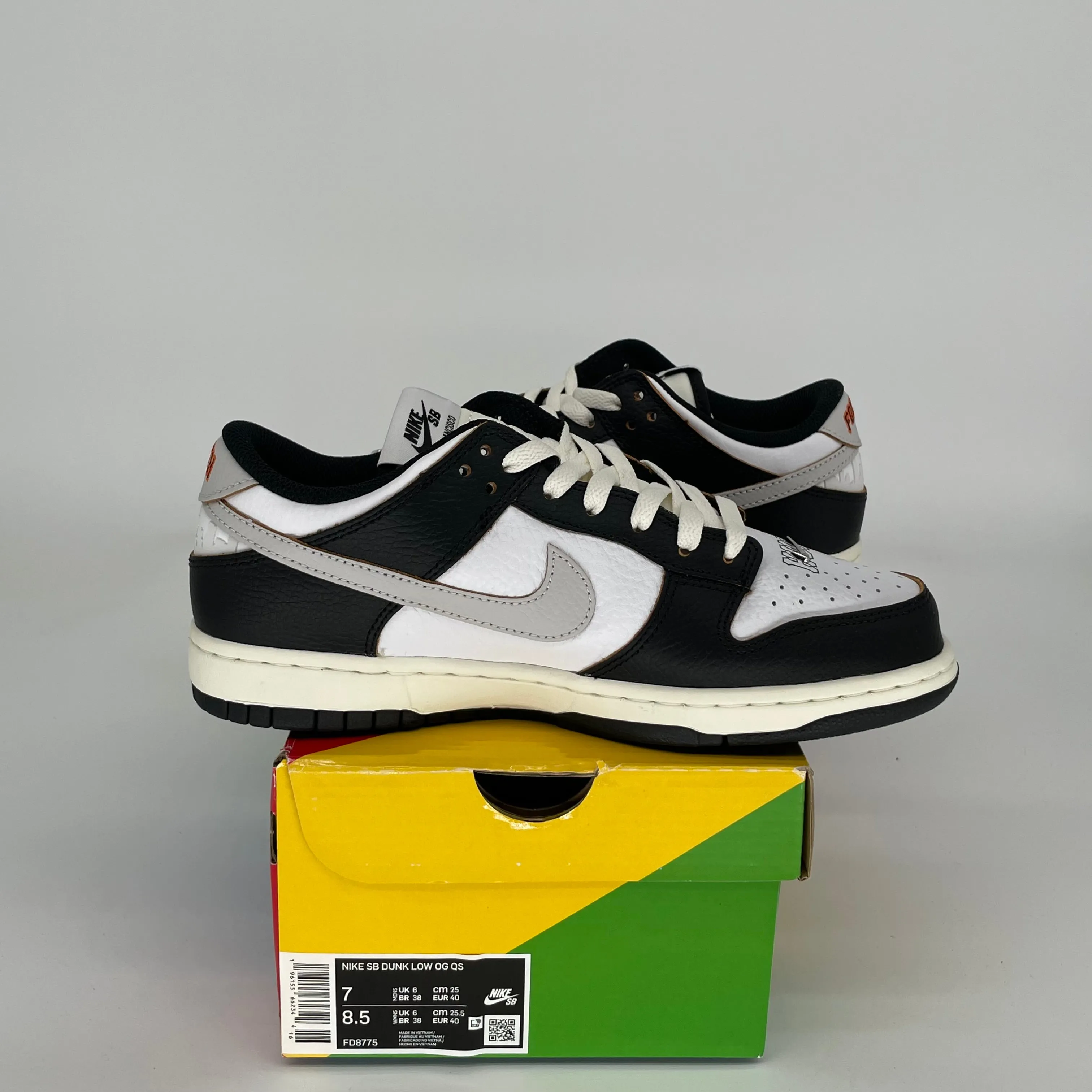 NIKE SB DUNK LOW HUF SAN FRANCISCO SIZE 7 FD8775-001