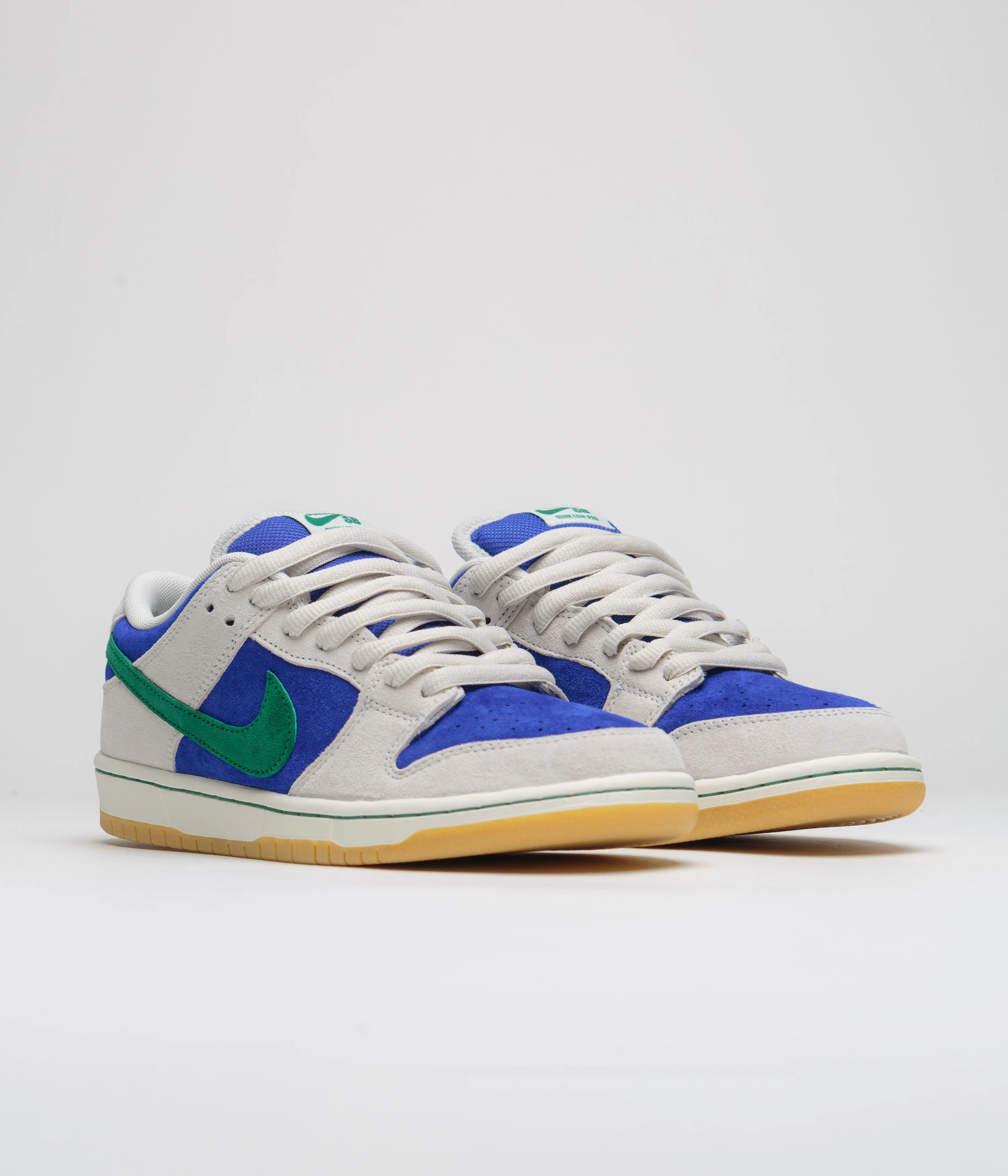 Nike SB Dunk Low Pro Shoes - Phantom / Malachite - Hyper Royal Nike SB Clothing