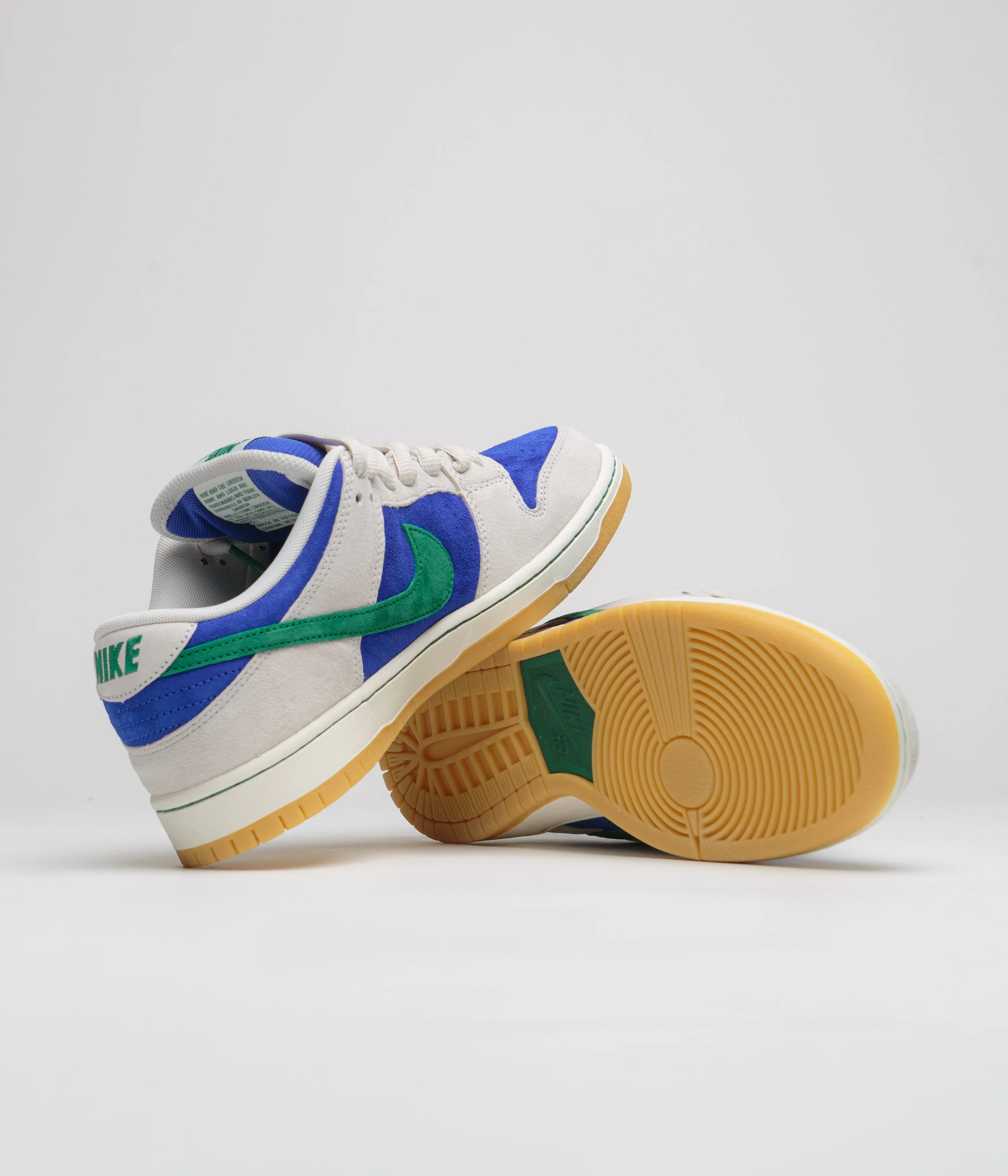 Nike SB Dunk Low Pro Shoes - Phantom / Malachite - Hyper Royal Nike SB Clothing