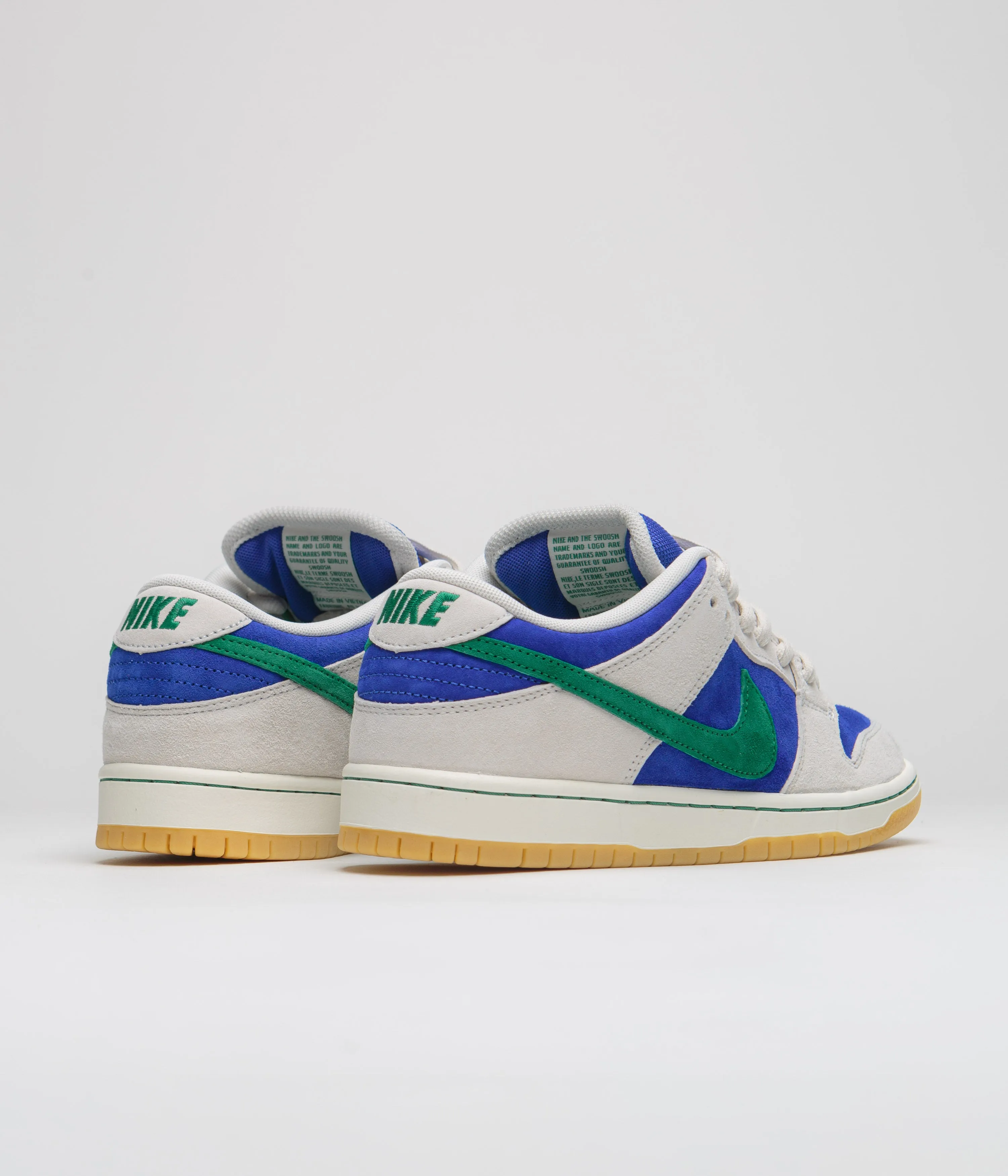 Nike SB Dunk Low Pro Shoes - Phantom / Malachite - Hyper Royal Nike SB Clothing