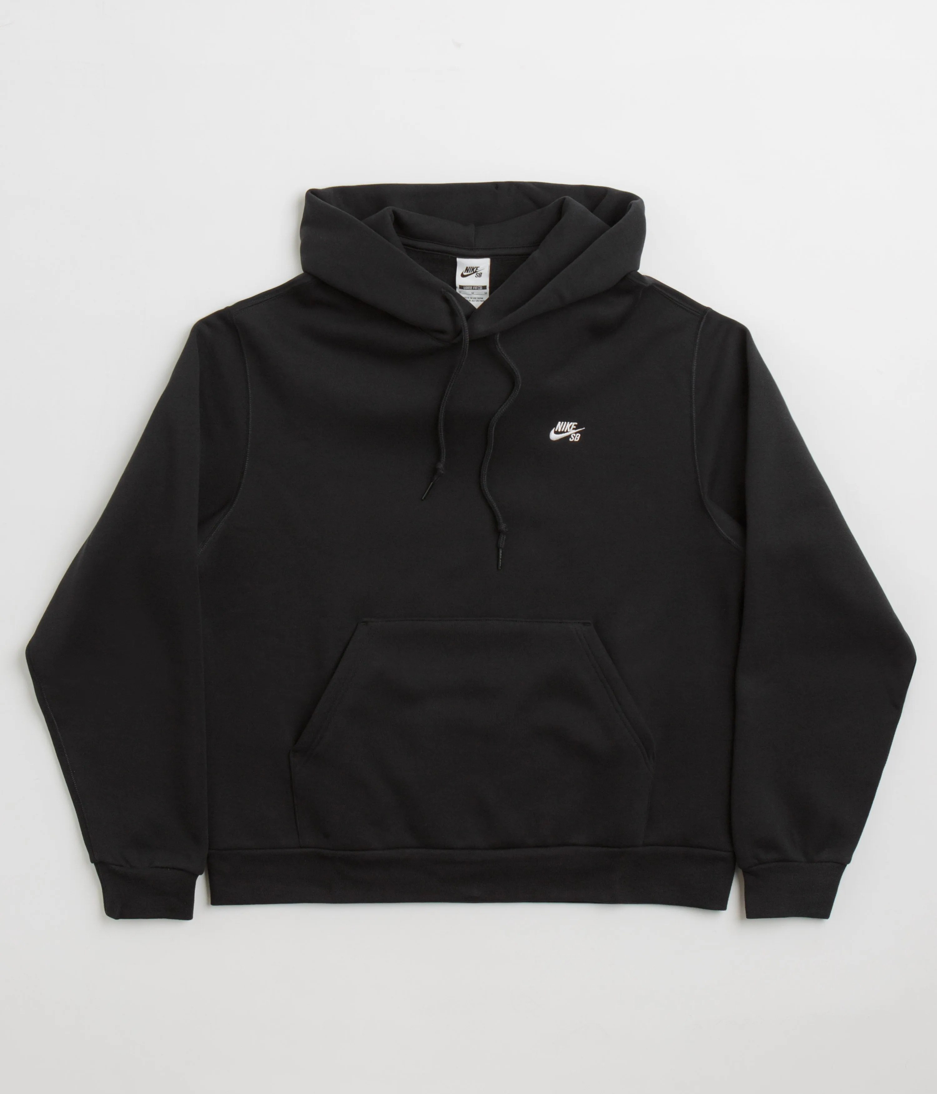 Nike SB Essential Small Logo Hoodie - Black / White Nike SB Clothing