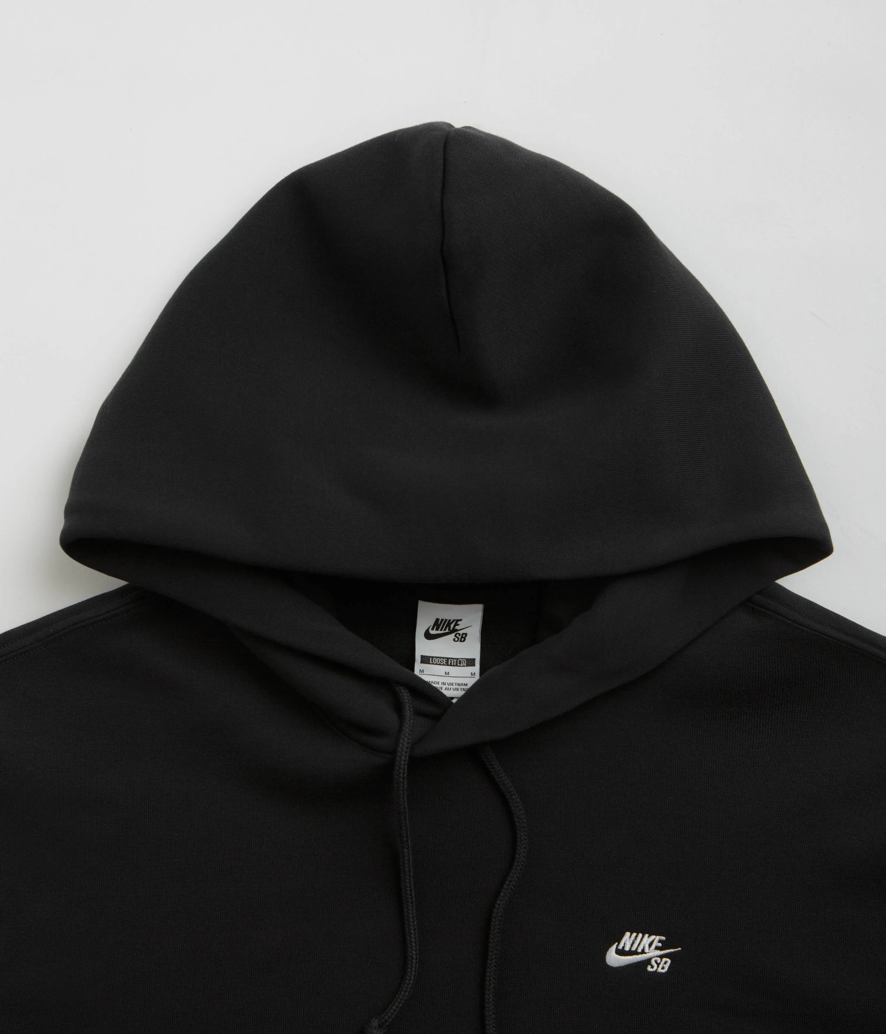 Nike SB Essential Small Logo Hoodie - Black / White Nike SB Clothing