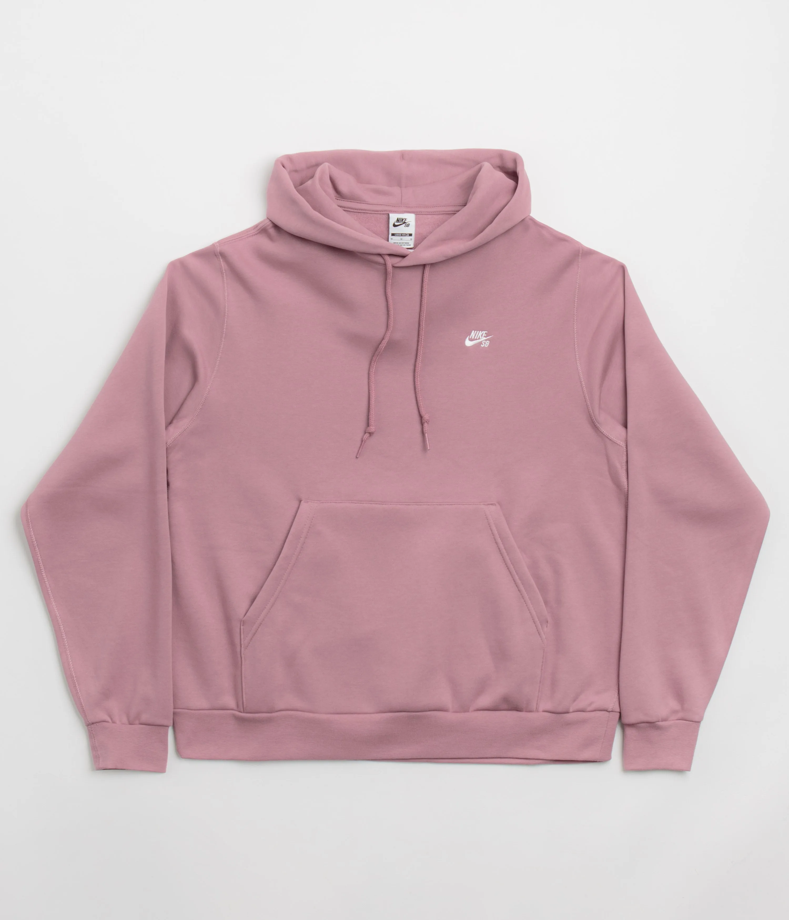 Nike SB Essential Small Logo Hoodie - Plum Dust / White Nike SB Clothing