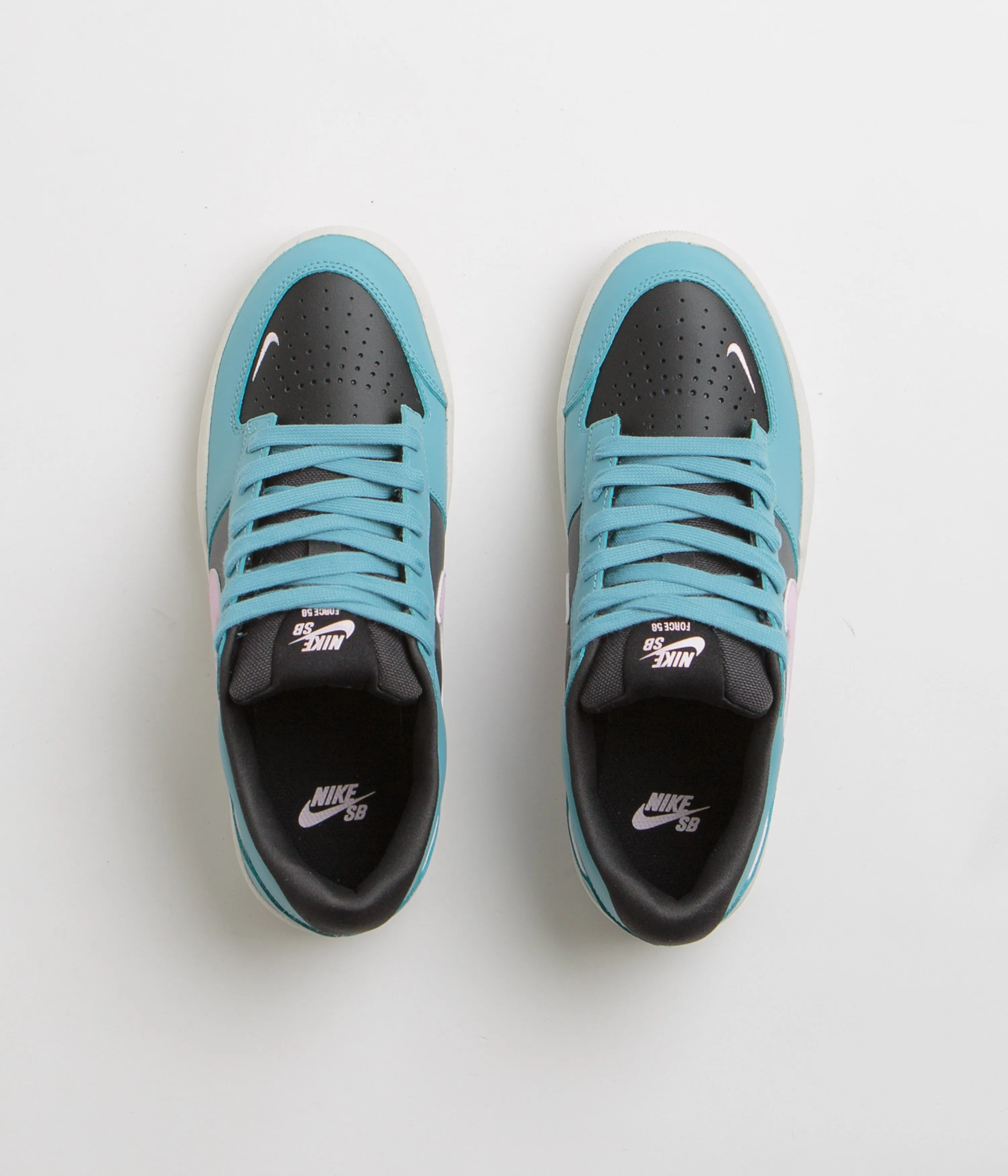 Nike SB Force 58 Premium Shoes - Denim Turquoise / Pink Foam - Dark Smoke Grey Nike SB Clothing