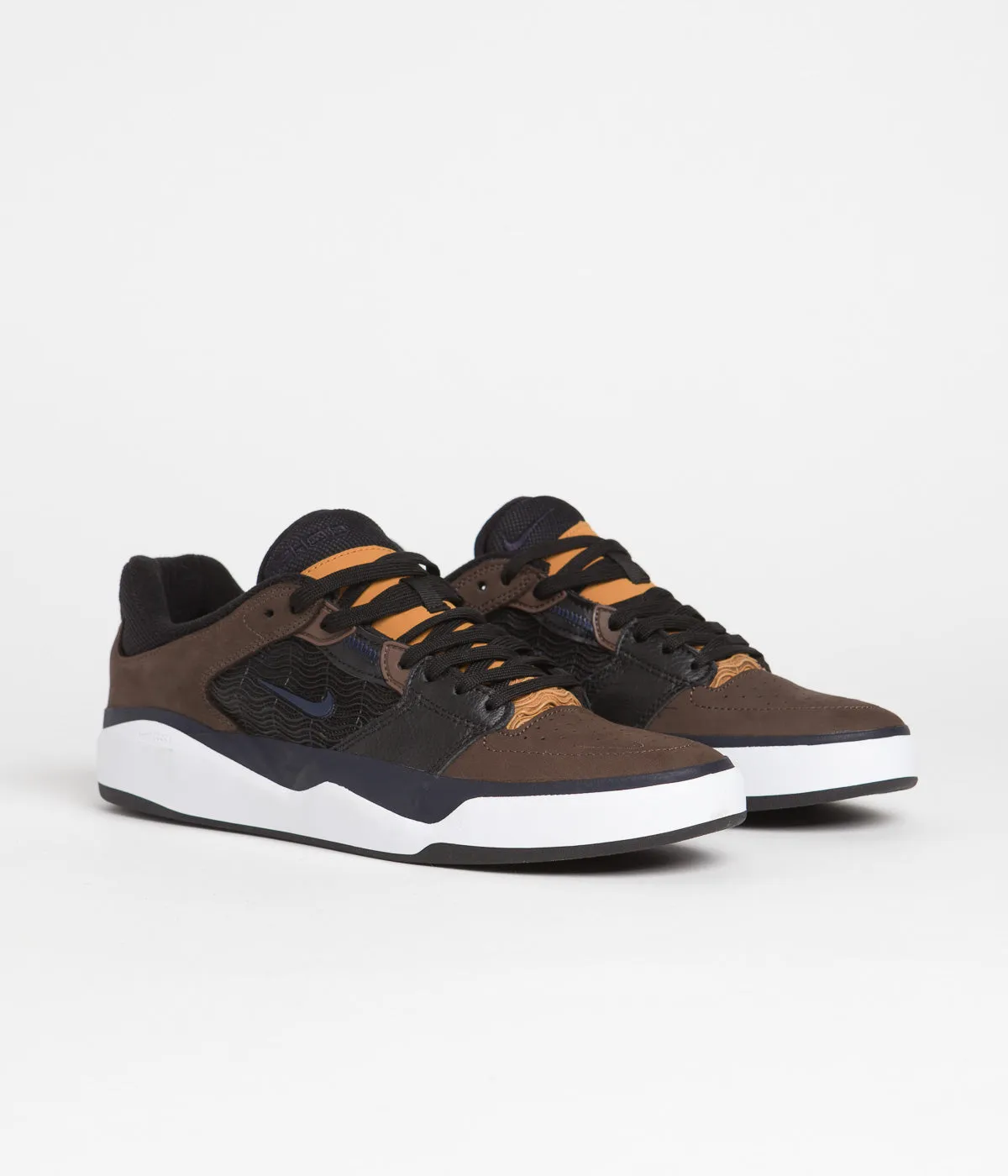 Nike SB Ishod Premium Shoes - Baroque Brown / Obsidian - Black Nike SB Clothing