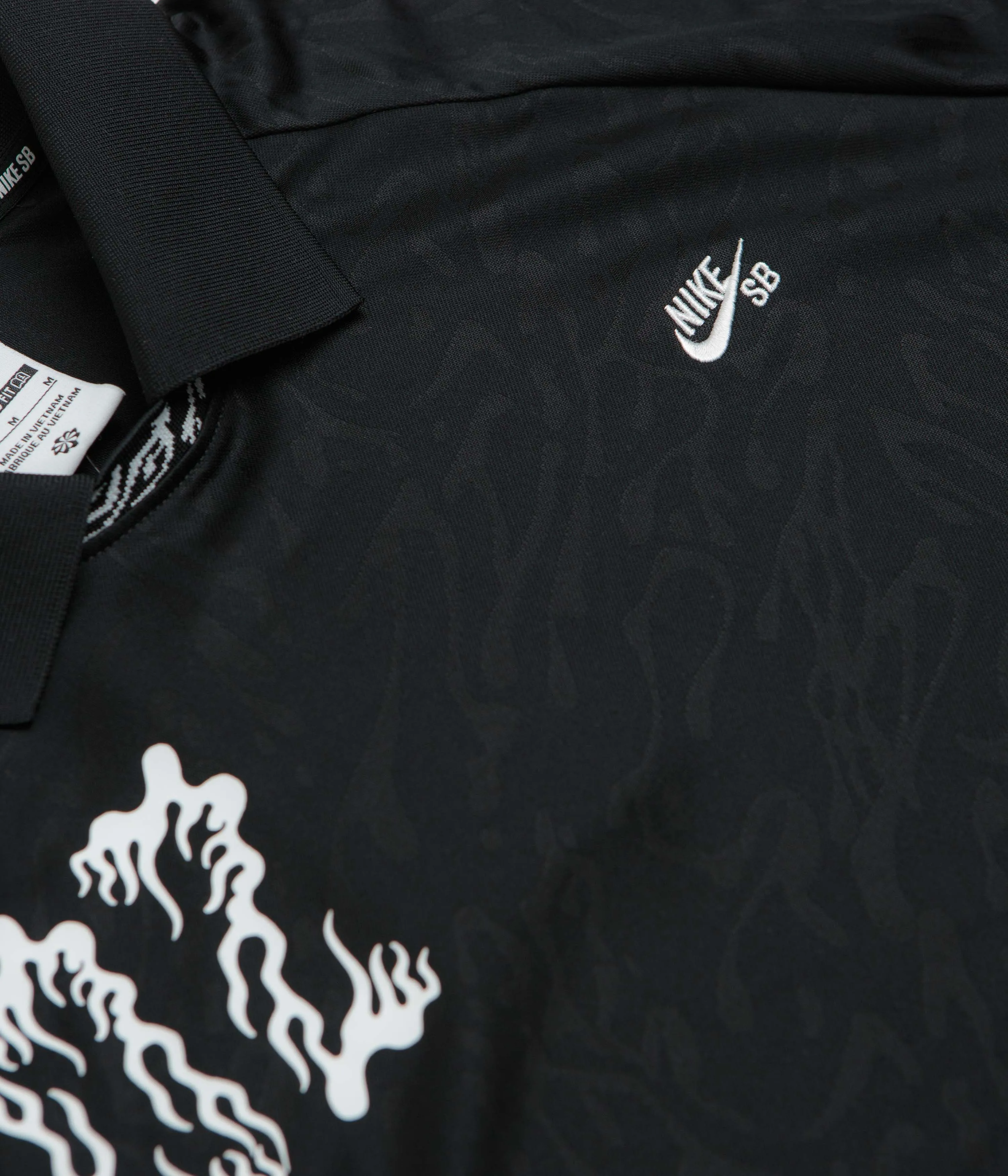 Nike SB Jacquard Jersey - Black / Black / White Nike SB Clothing