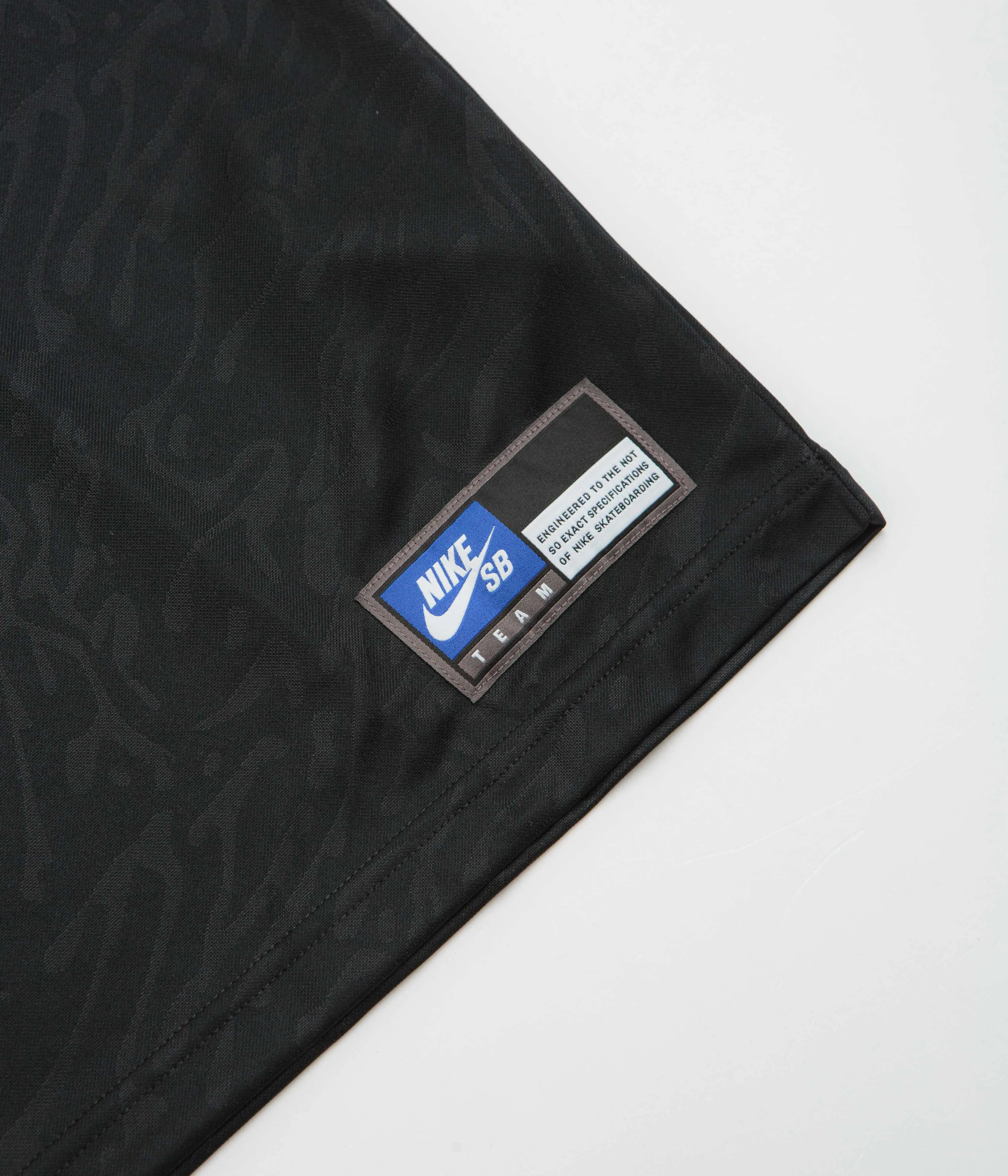 Nike SB Jacquard Jersey - Black / Black / White Nike SB Clothing