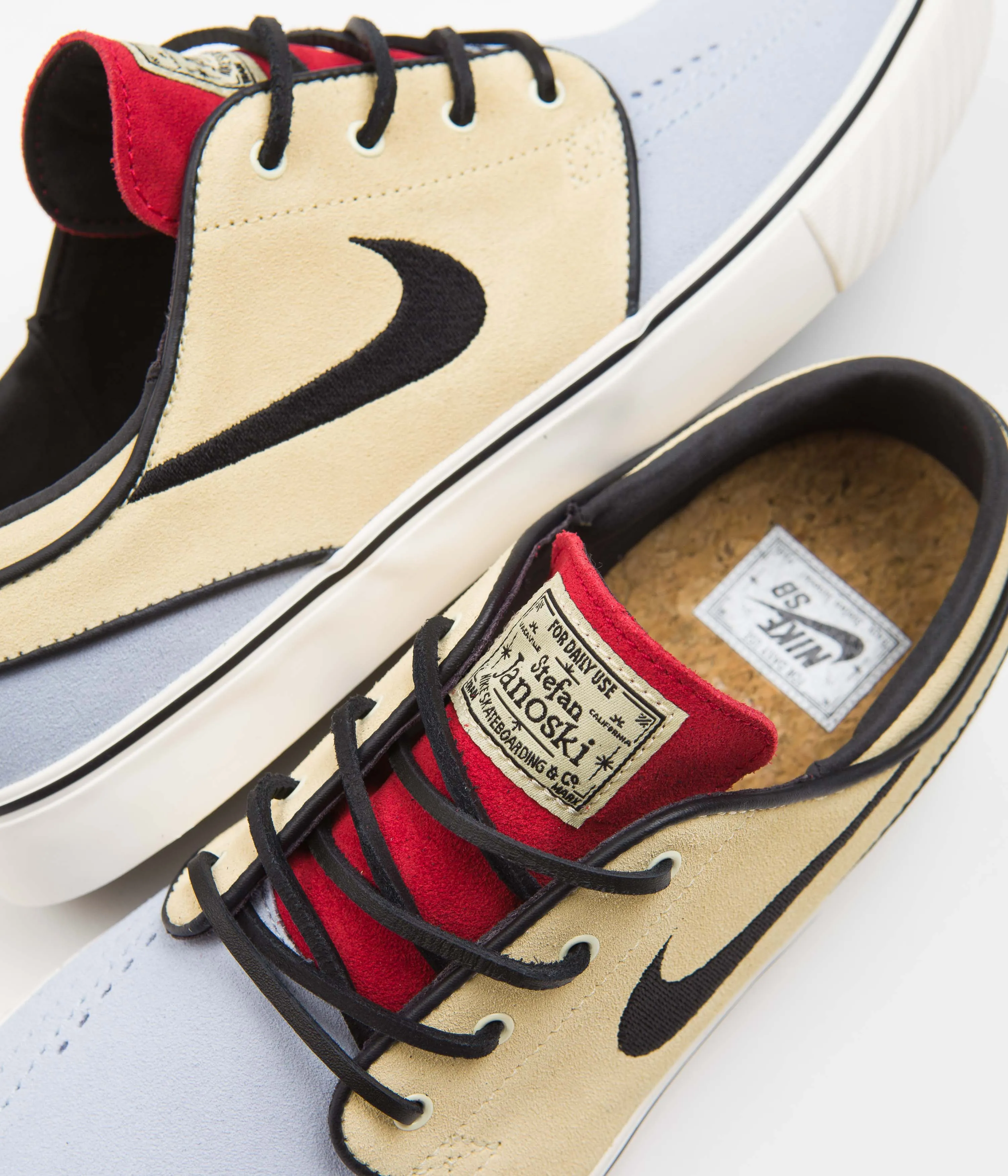 Nike SB Janoski OG  Shoes - Alabaster / Alabaster - Chile Red Nike SB Clothing