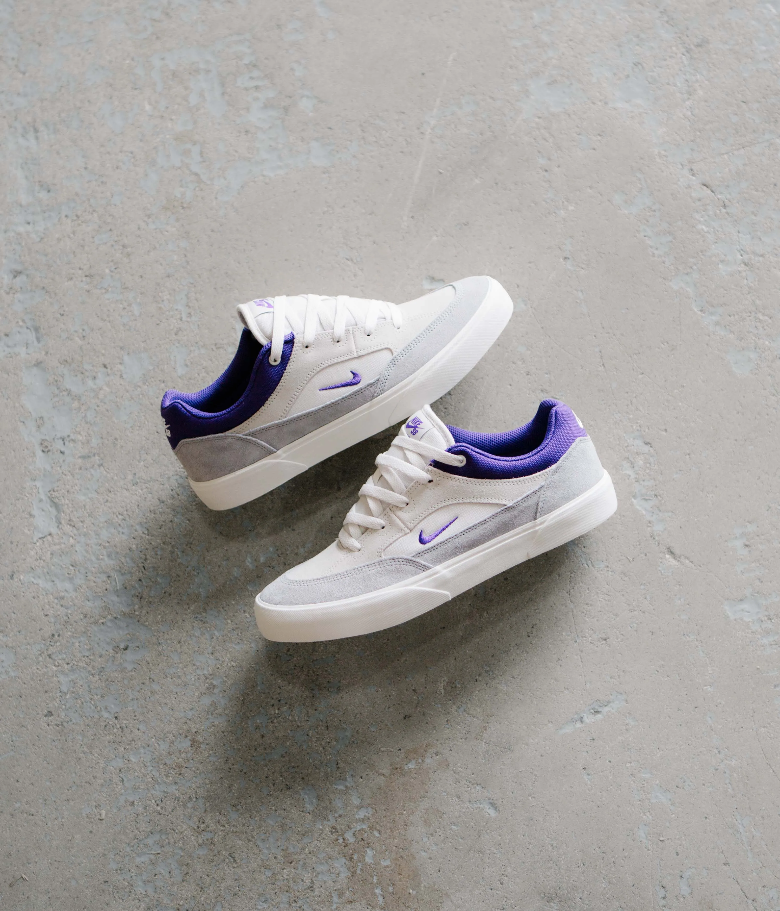 Nike SB Malor Shoes - Platinum Tint / Court Purple - Wolf Grey Nike SB Clothing