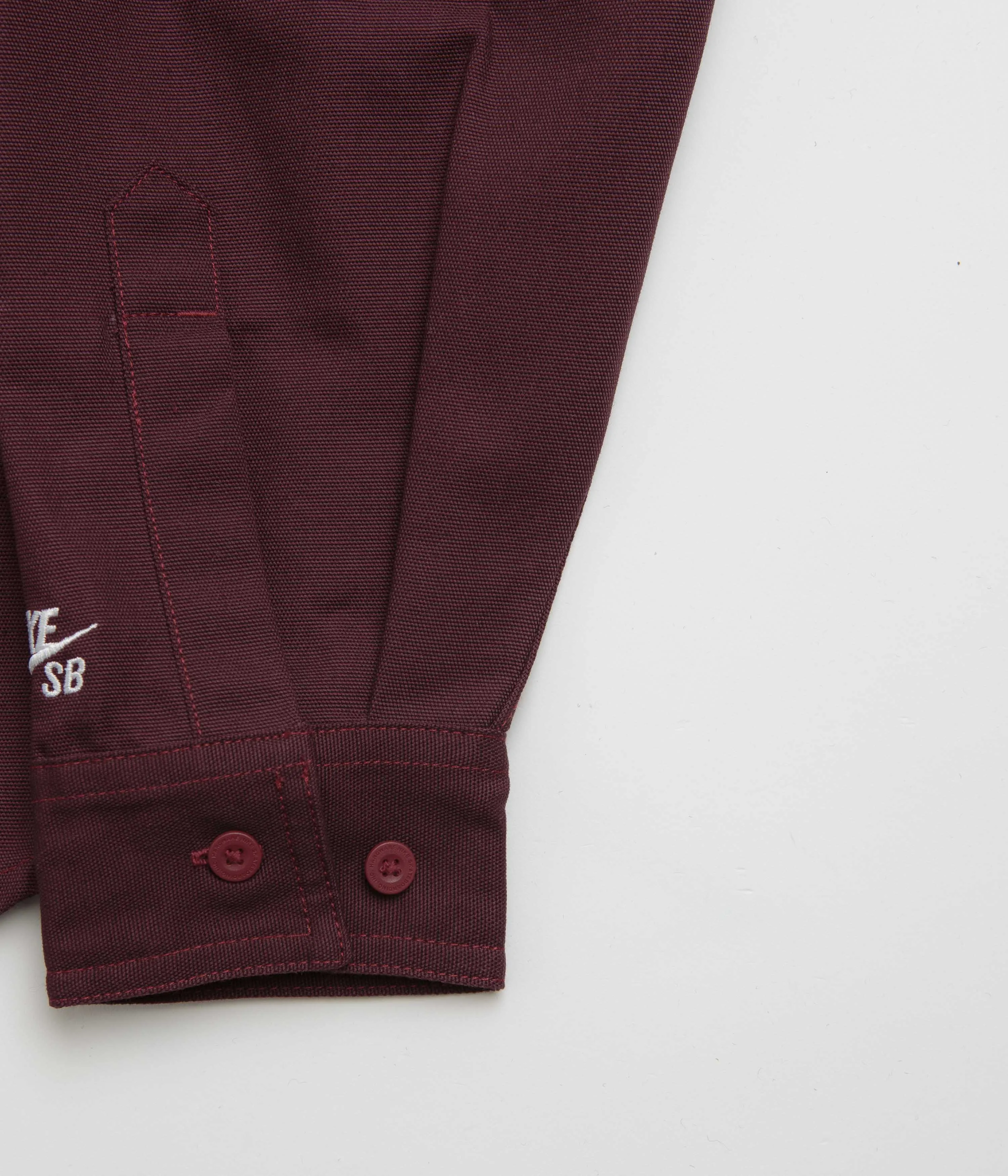 Nike SB New Essential Woven Shirt - Burgundy Crush / Platinum Violet Nike SB Clothing